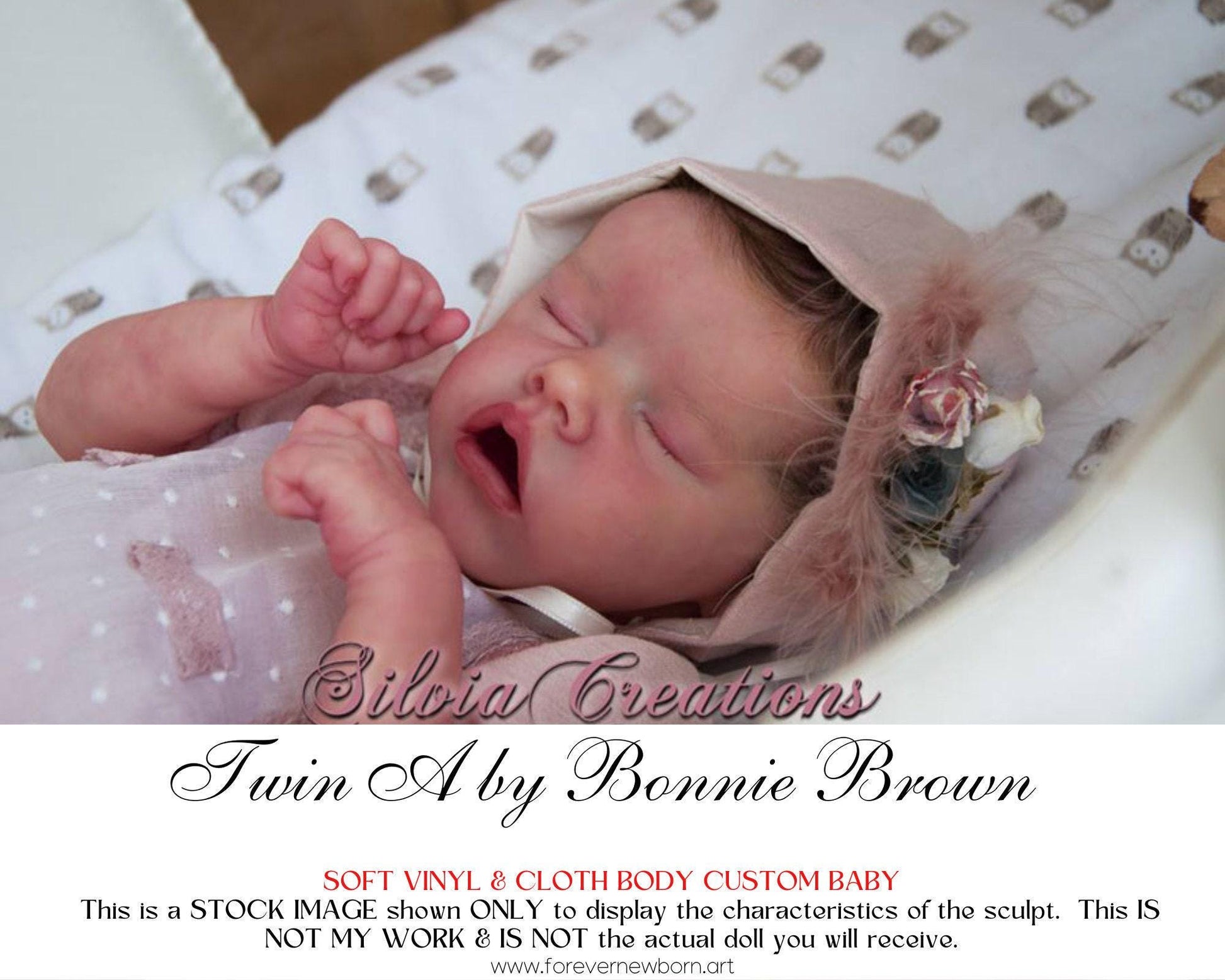 Attention Reborn Baby Collectors ~ Custom Twin A by Bonnie Brown (17"+3/4 Arms Full Legs)