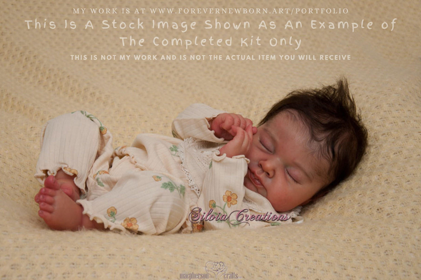 Lifelike Reborn Doll Neyla by Adrie Stoete (19 Inches + Full Limbs)