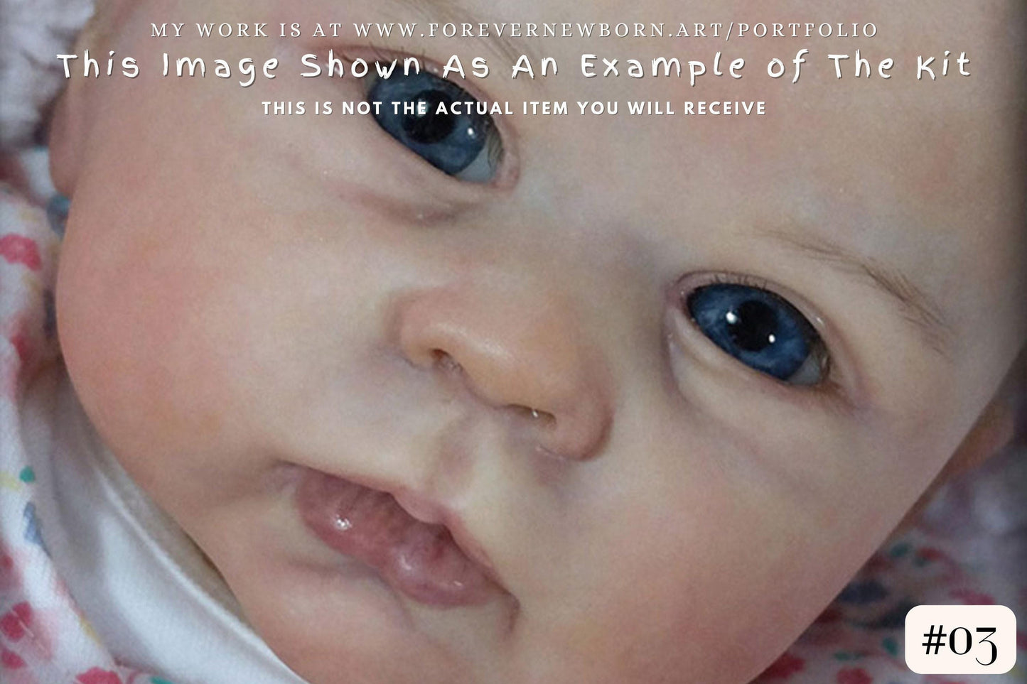 Reborn Baby **Hyper-Realistic** Reborn Doll Catrin by Linda Murray (18 inches 3/4 Limbs)