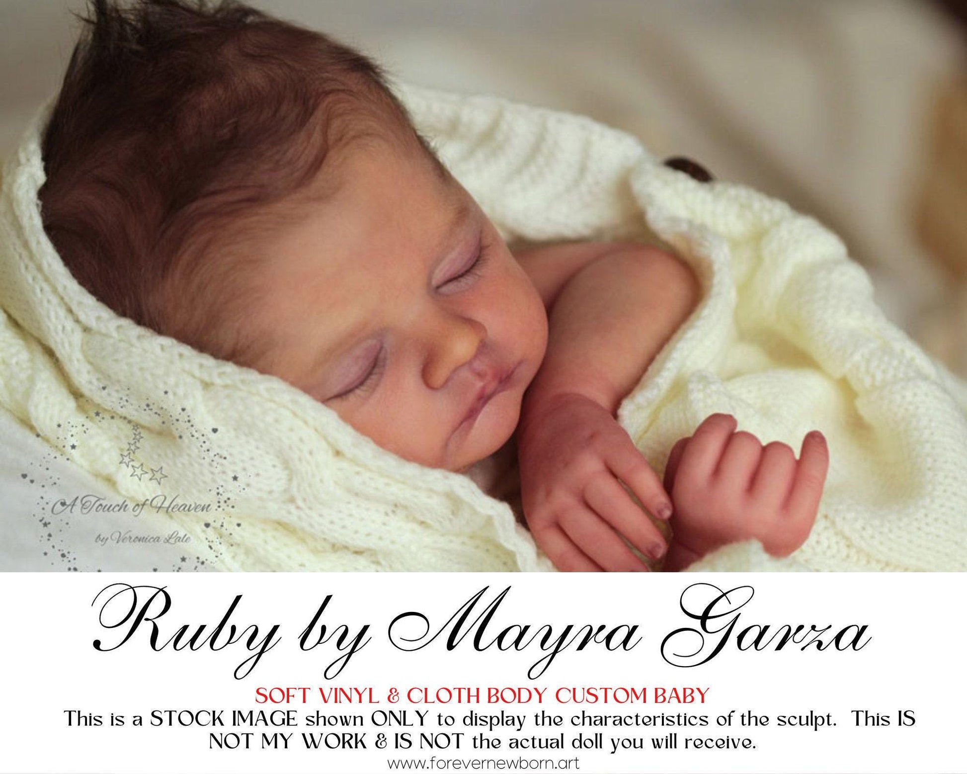 Reborn Baby **Hyper-Realistic** Reborn Doll Ruby by Mayra Garza (19"+Full Limbs)