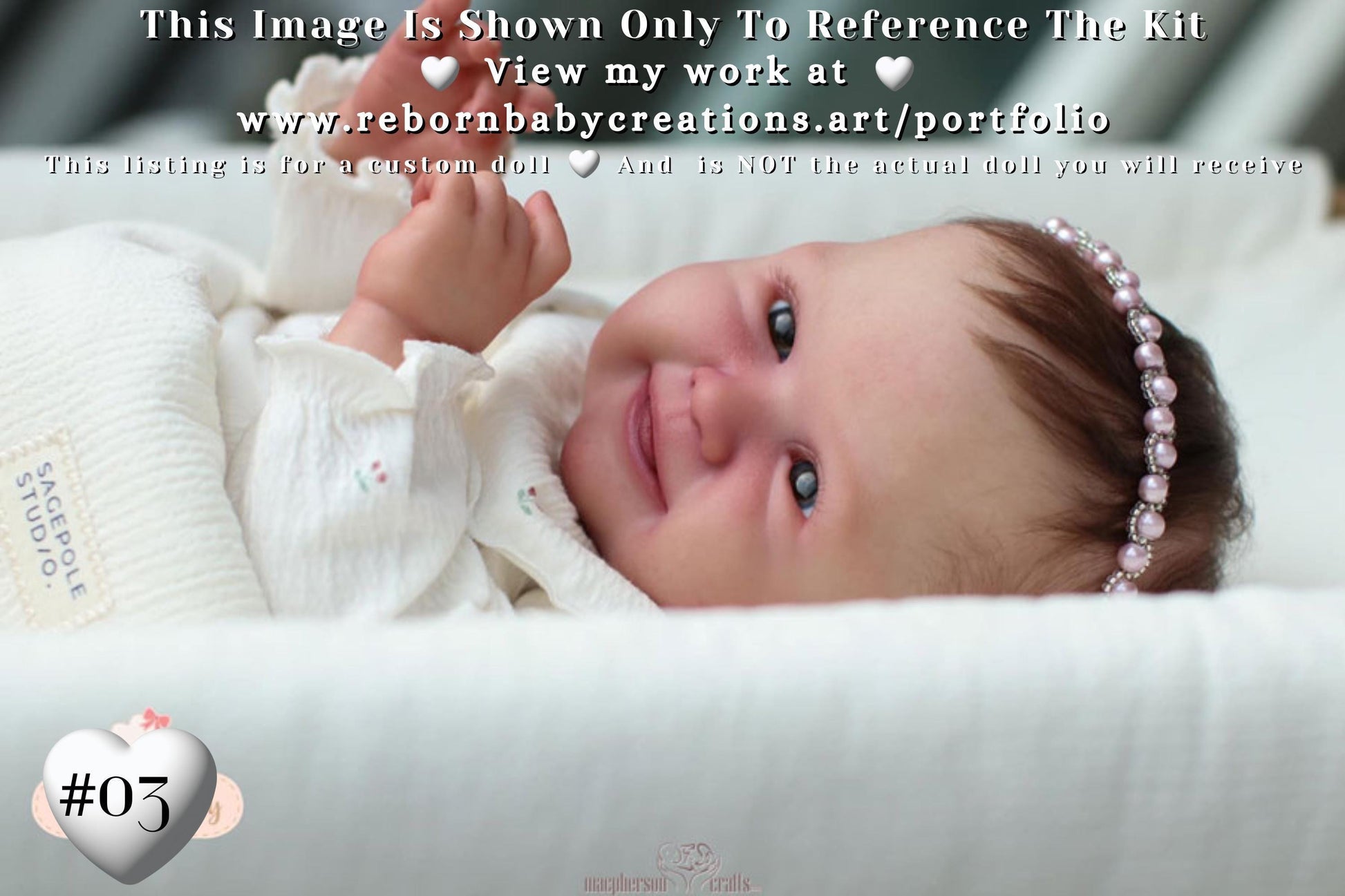 Reborn Baby **Hyper-Realistic** Reborn Doll Summer by Mayra Garza (19"+Full Limbs)