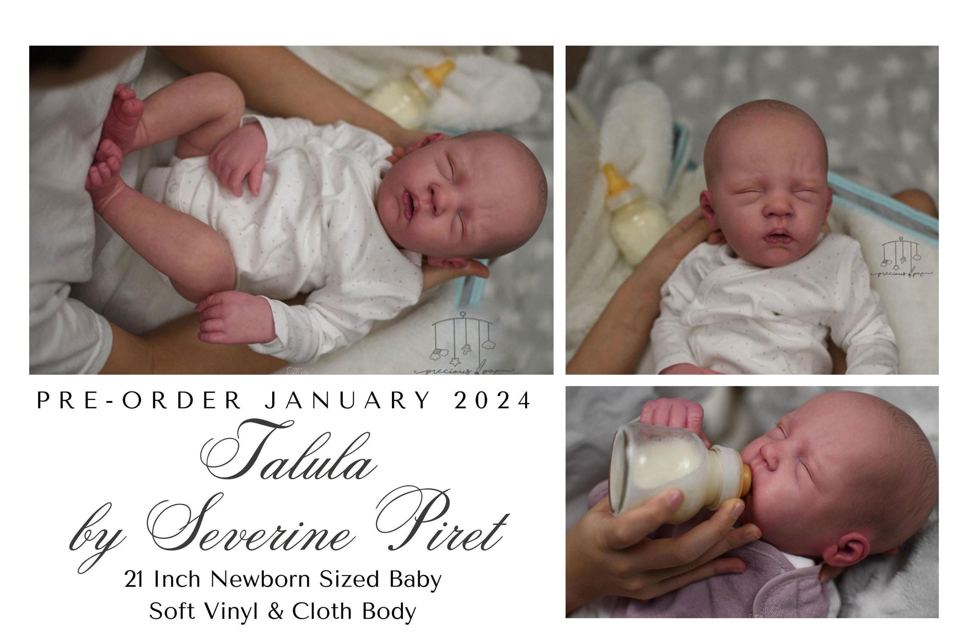 Attention Reborn Baby Collectors ~ Custom Talula By Severine Piret 21" Full Limbs