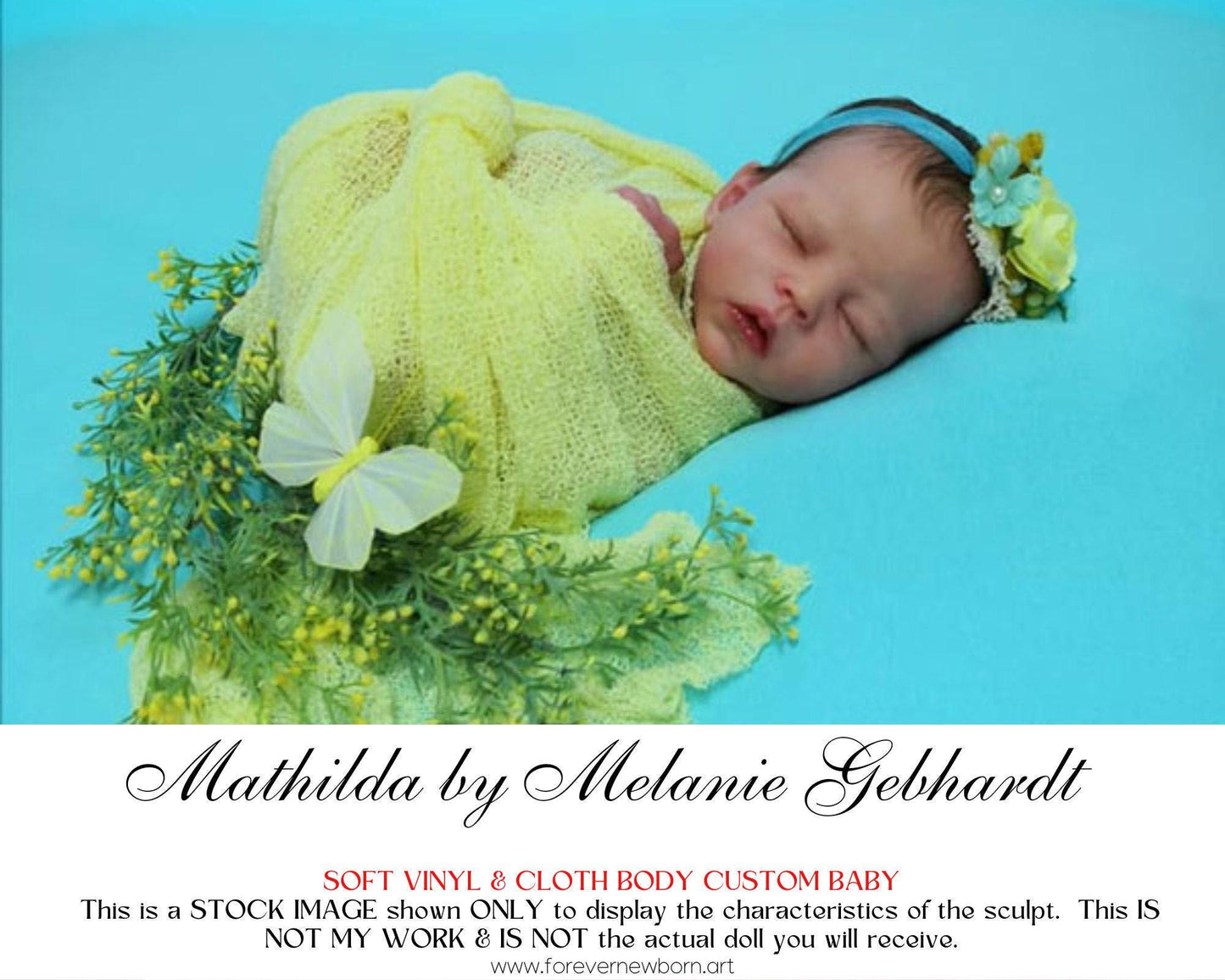 Lifelike Reborn Doll Mathilda by Melanie Gebhardt (19"+Full Limbs)