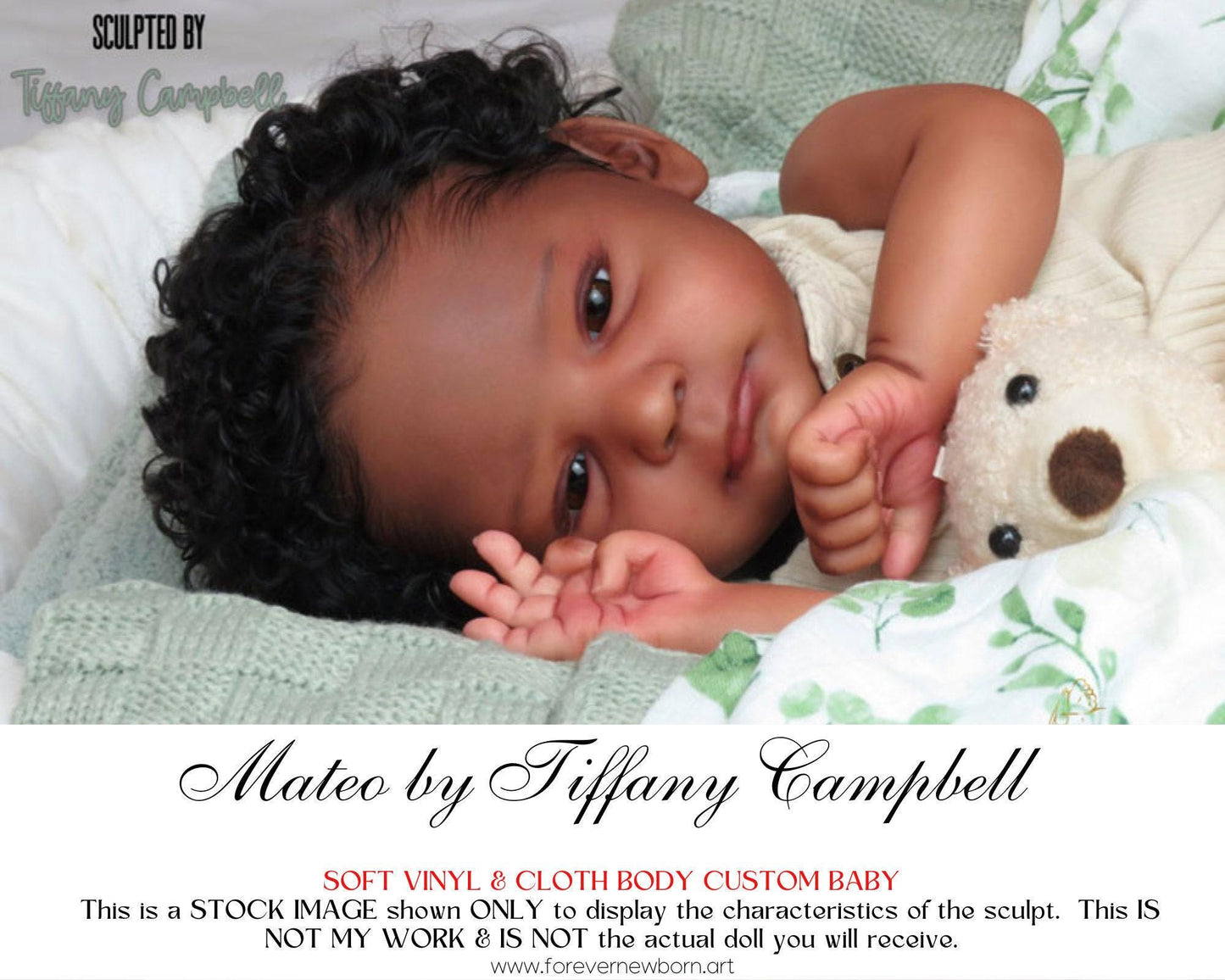 Lifelike Reborn Doll Mateo by Tiffany Campbell (20" + Full Limbs)
