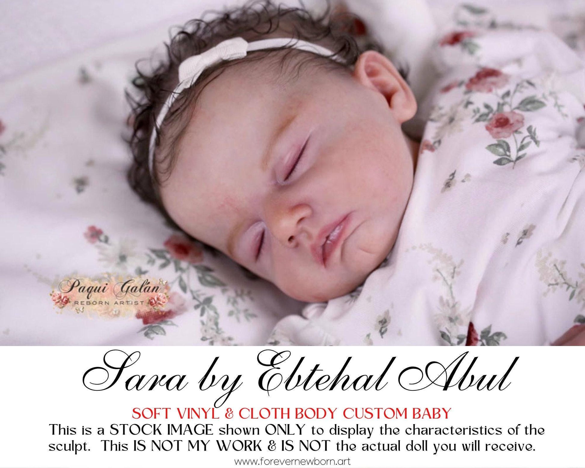 Reborn Baby **Hyper-Realistic** Reborn Doll Sara by Ebtehal Abul (19"+Full Limbs)
