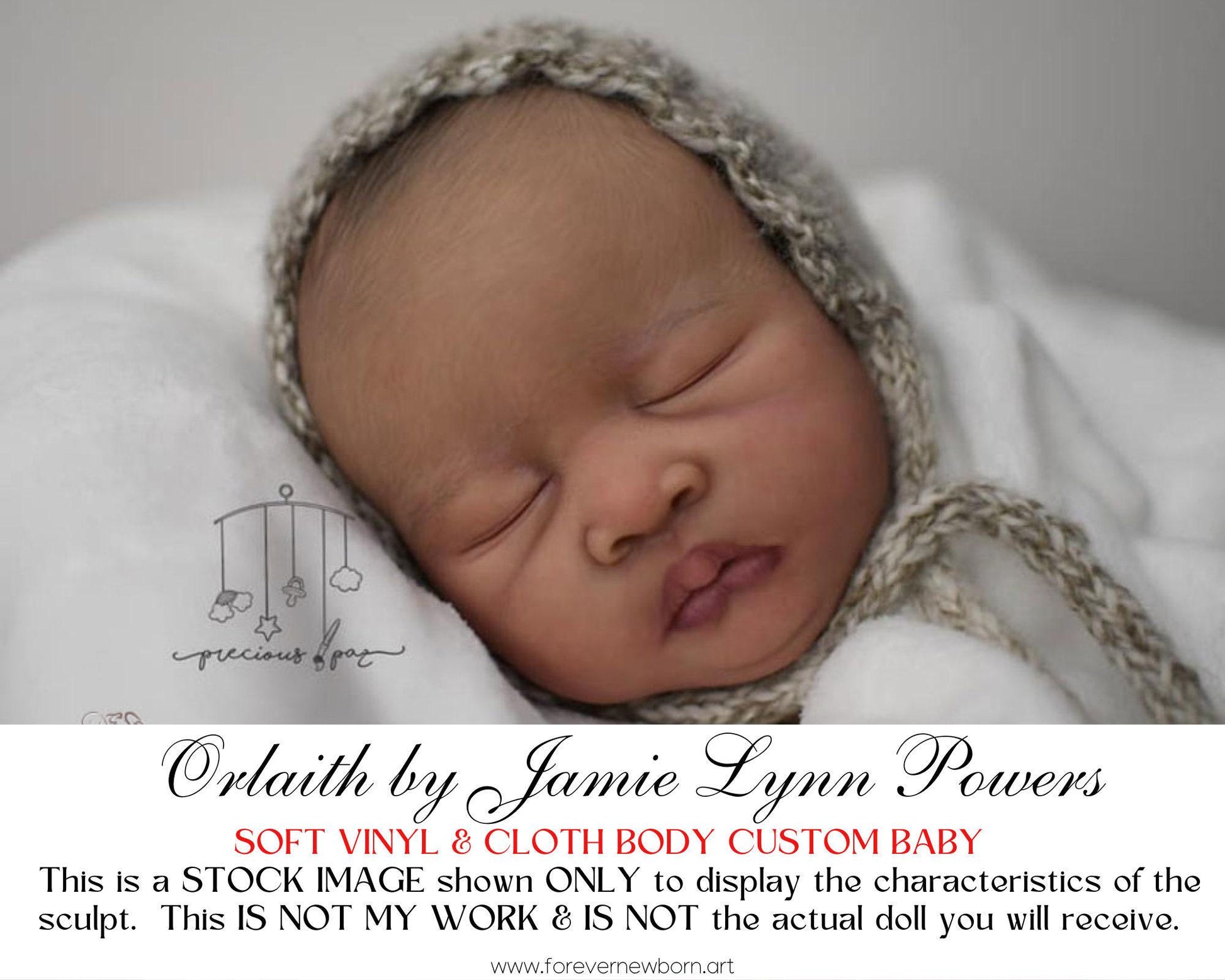 Free Baby Offer ~ Reborn Doll Sale ~ Custom Baby Orlaith by Jamie Lynn Powers (19"+Full Limbs)