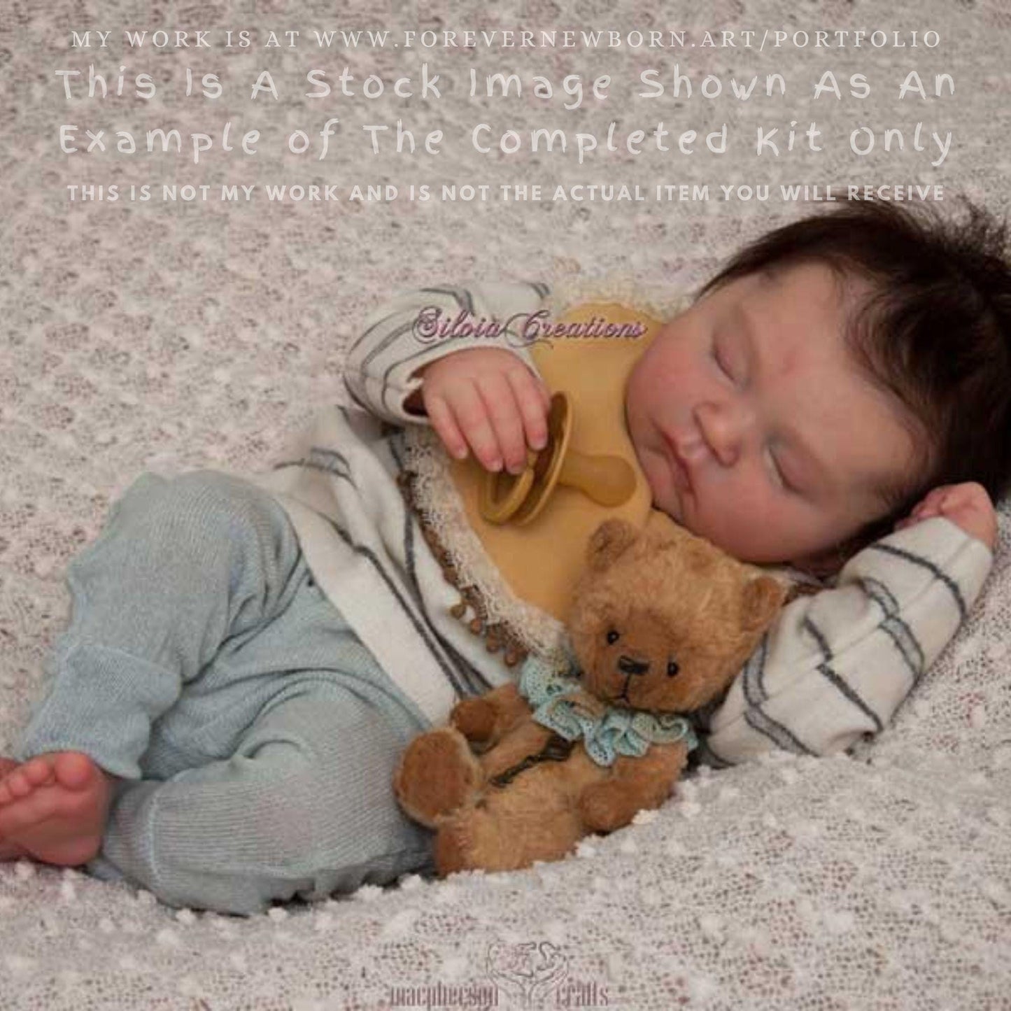Extremely Realistic Reborn Baby Doll ~ Reborn Baby **Hyper-Realistic** Reborn Doll Gabriel by Eva Brilli (19"+Full Limbs)