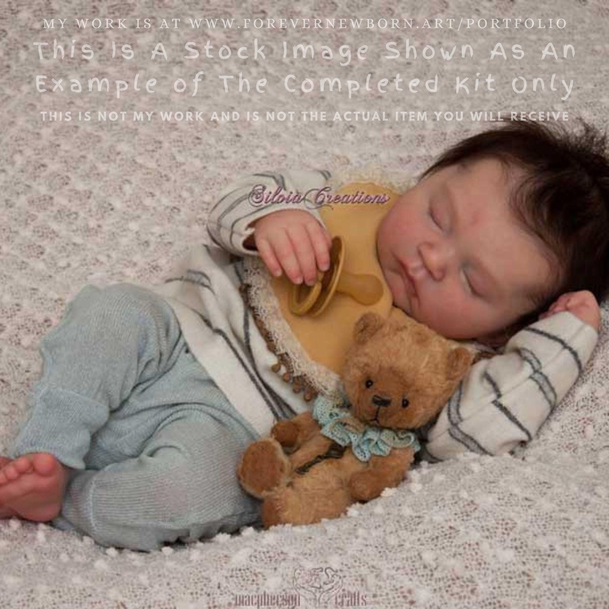 Extremely Realistic Reborn Baby Doll ~ Reborn Baby **Hyper-Realistic** Reborn Doll Gabriel by Eva Brilli (19"+Full Limbs)