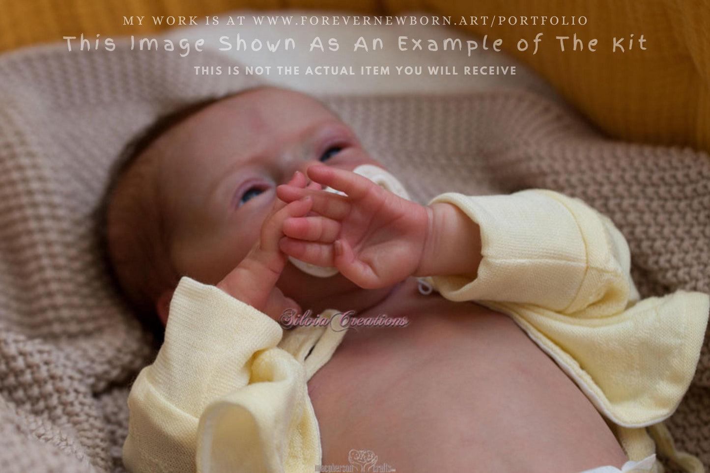 Lifelike Reborn Doll Melissa by Viviane Aleluia 18" Full Limbs