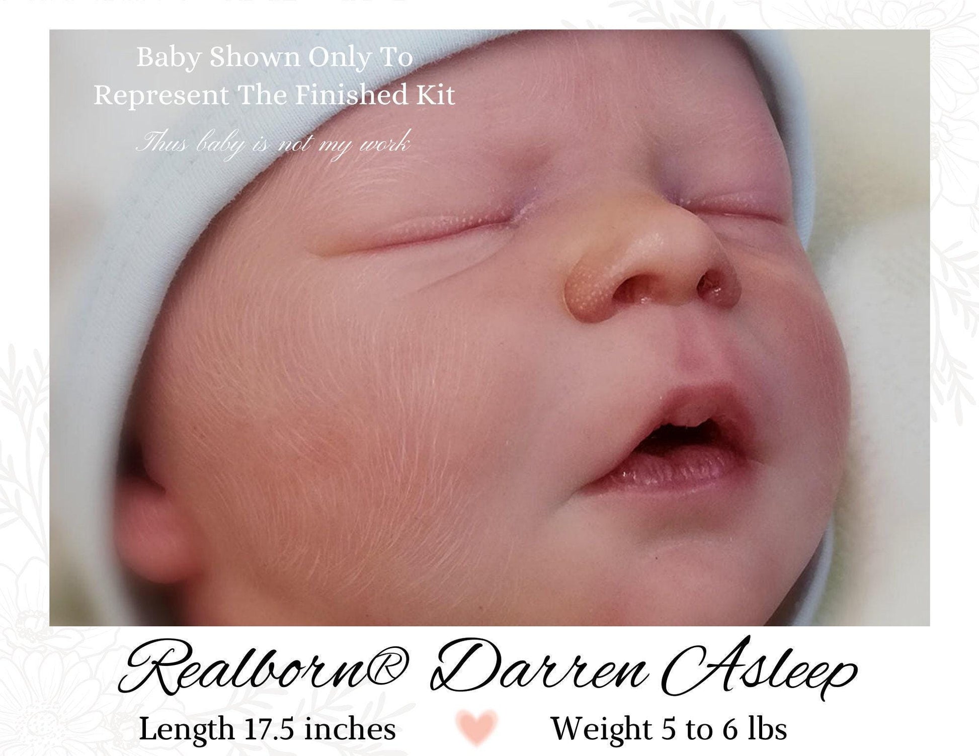 Attention Reborn Baby Collectors ~ Custom Ultra-Realistic Realborn® Darren Asleep (19"+Full Limbs)