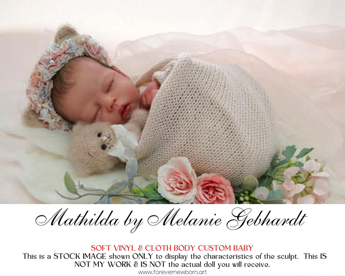 Lifelike Reborn Doll Mathilda by Melanie Gebhardt (19"+Full Limbs)