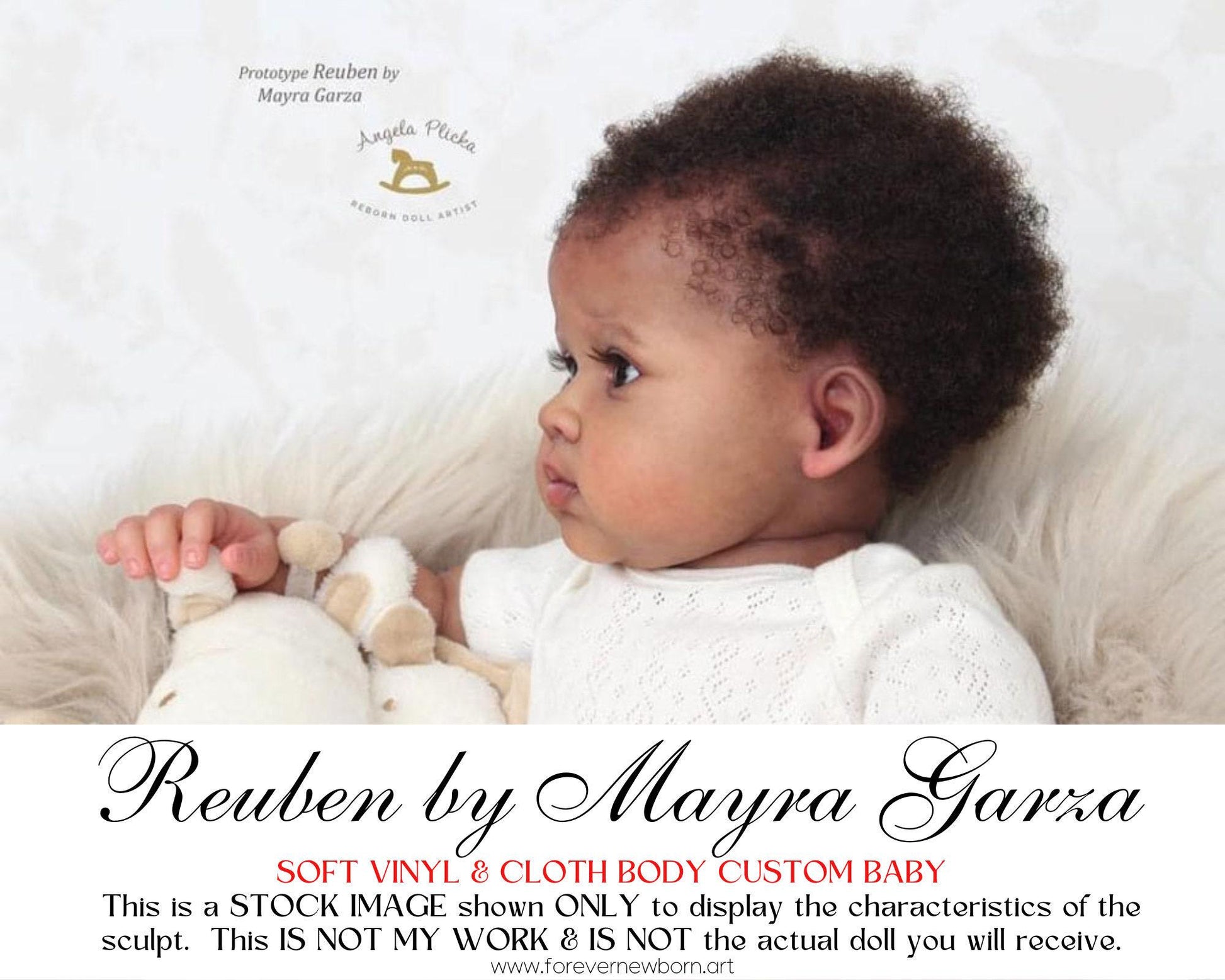 Reborn Baby **Hyper-Realistic** Reborn Doll Reuben by Mayra Garza (23"+Full Limbs)