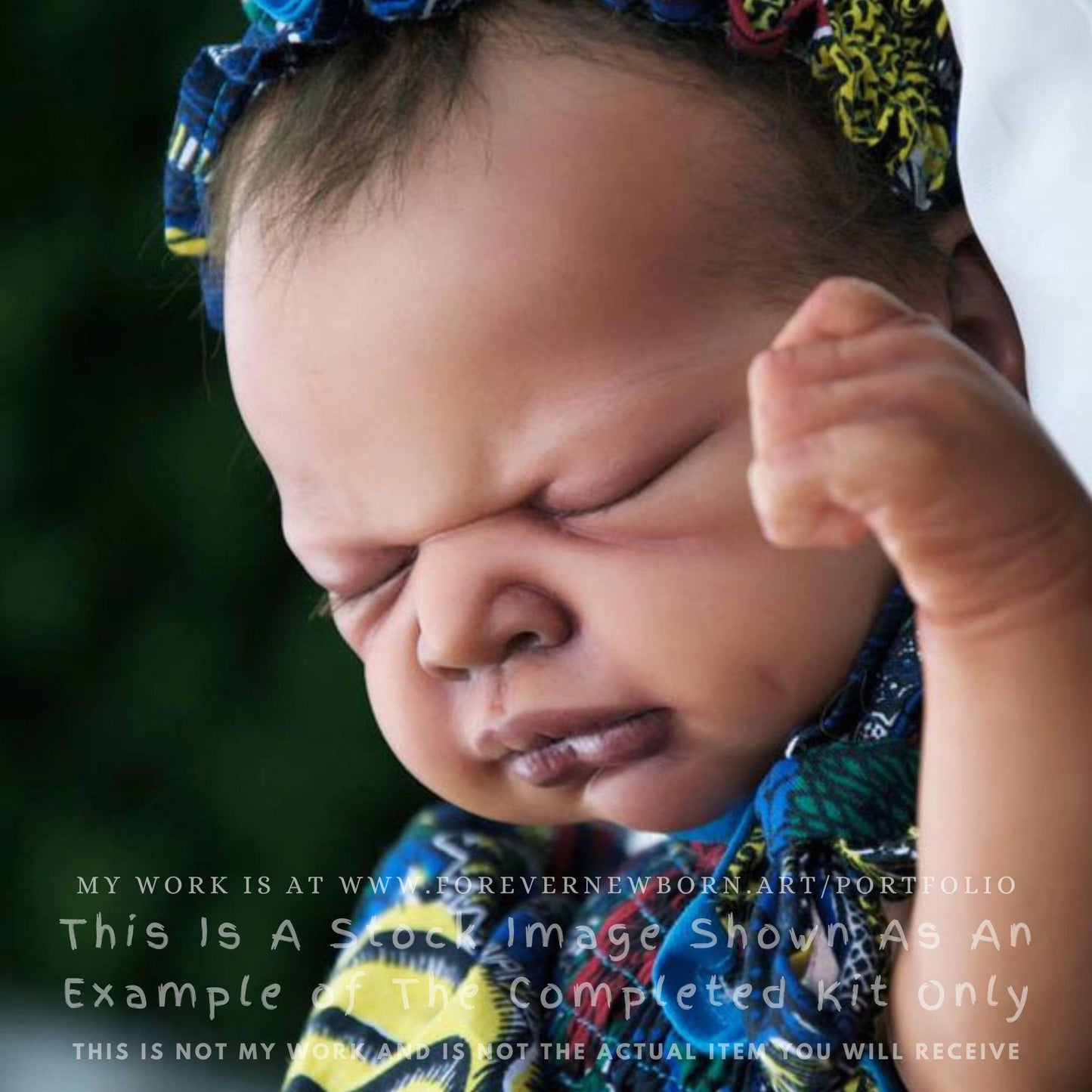 Amazing Hyper-Realistic Reborn Custom Doll Imani by Adrie Stoete (18"+Full Limbs)