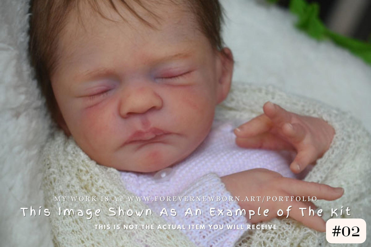 Reborn Baby **Hyper-Realistic** Reborn Doll BamBam By Severine Piret (17" + Full Limbs) NEW KIT!