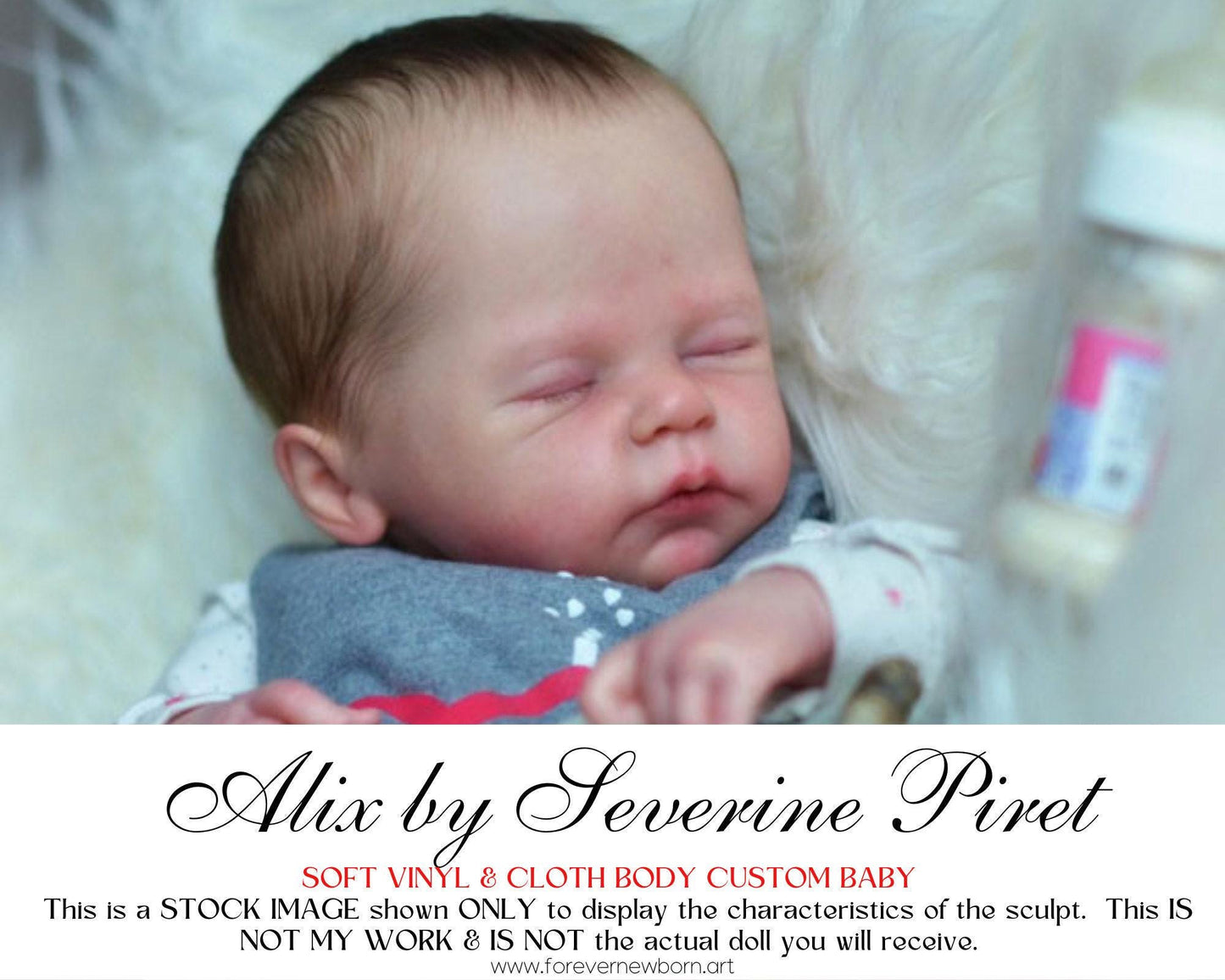 Amazing Hyper-Realistic Reborn Custom Doll LE Alix by Severine Piret (21"+Full Limbs)