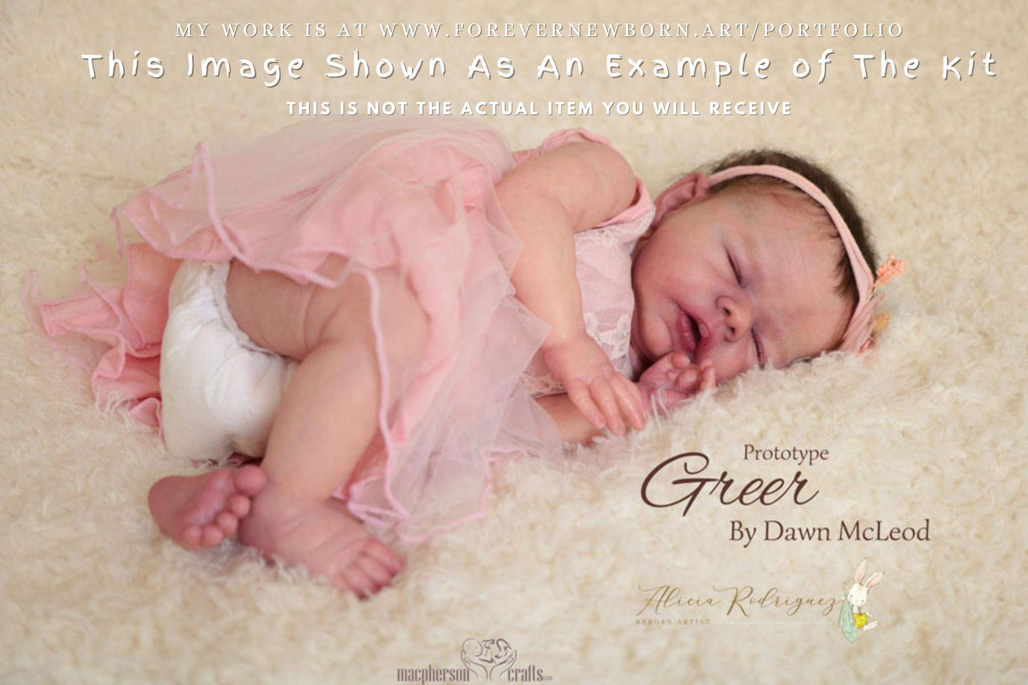 Extremely Realistic Reborn Baby Doll ~ Reborn Baby **Hyper-Realistic** Reborn Doll Greer by Dawn McLeod 19" Full Limbs