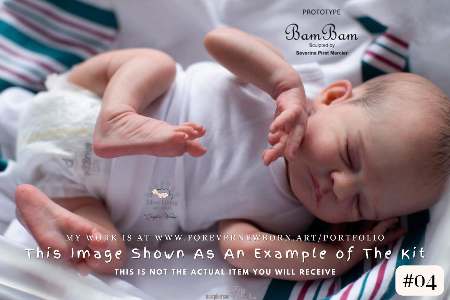Reborn Baby **Hyper-Realistic** Reborn Doll BamBam By Severine Piret (17" + Full Limbs) NEW KIT!