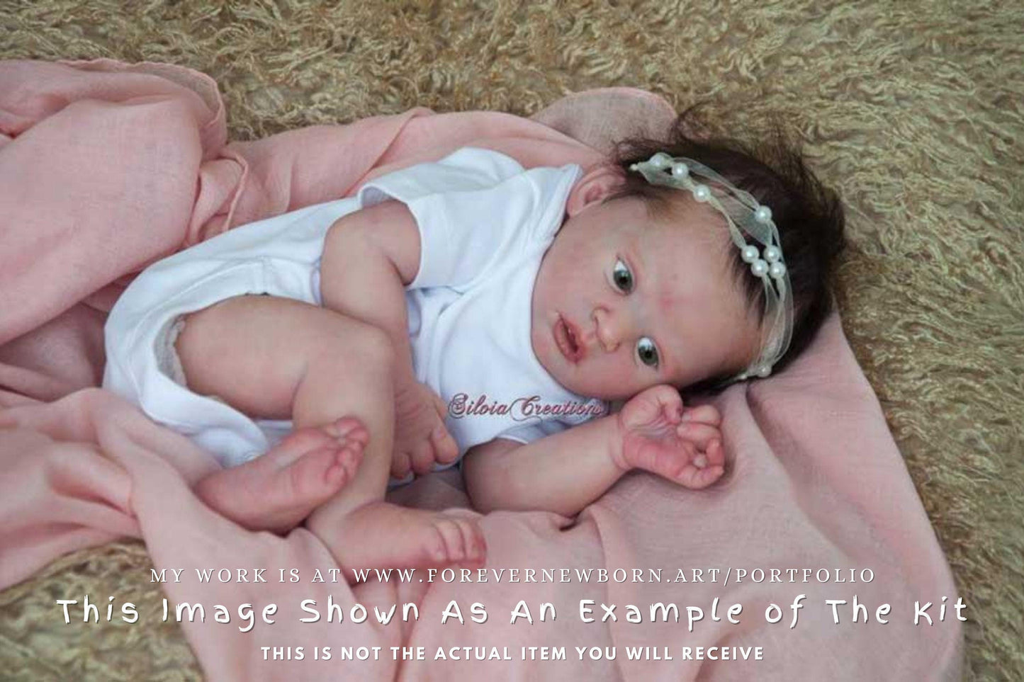 Extremely Realistic Reborn Baby Doll ~ Reborn Baby **Hyper-Realistic** Reborn Doll Finley By Heike Kolpin 19" 3/4 Arms Full Legs