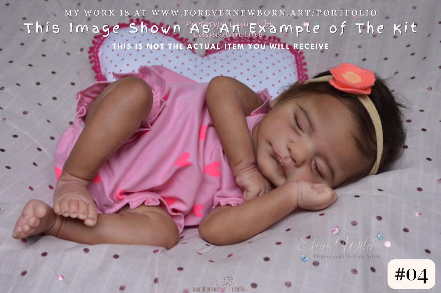 Amazing Hyper-Realistic Reborn Custom Doll Laurie by Cassie Ann Love (20" Full Limbs)