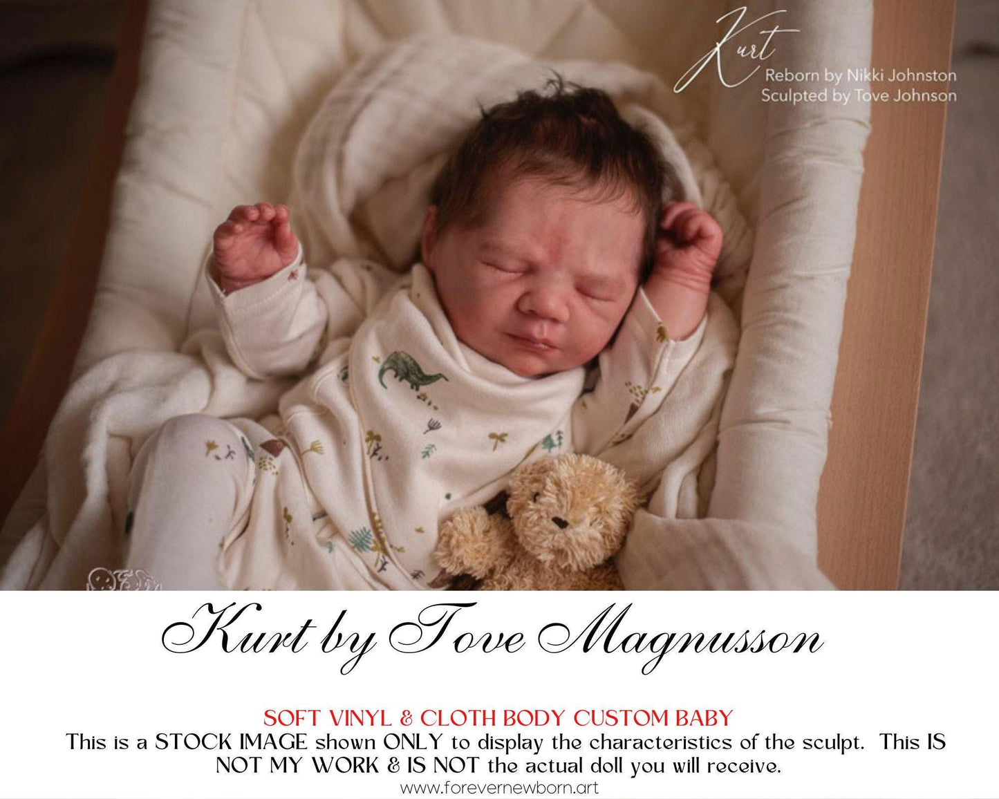 Amazing Hyper-Realistic Reborn Custom Doll Kurt by Tove Magnusson (20"+Full Limbs)