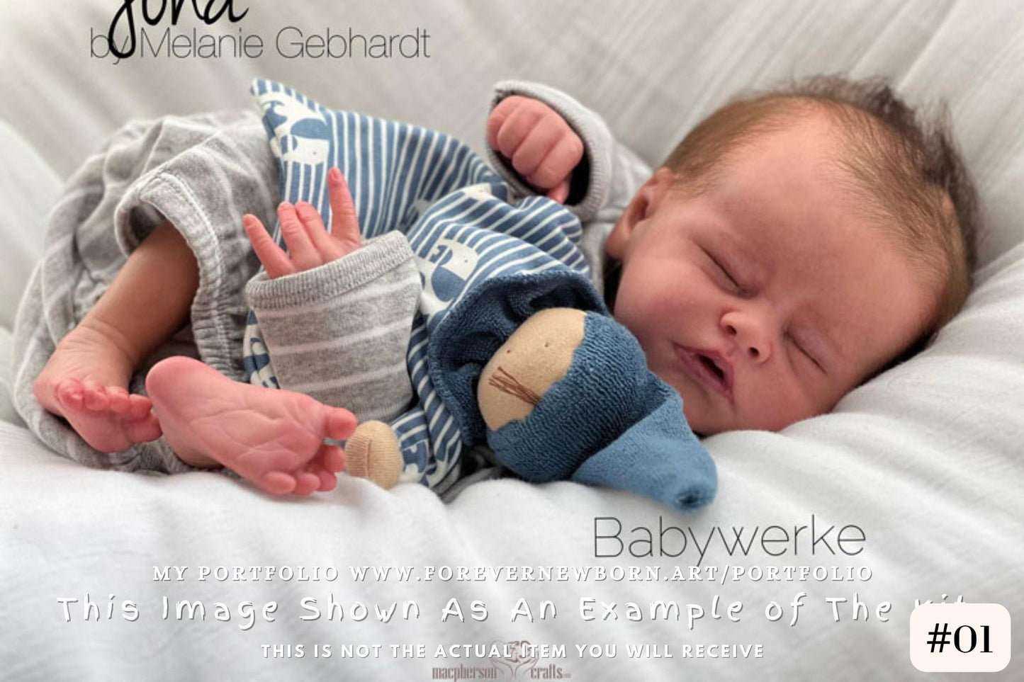 Amazing Hyper-Realistic Reborn Custom Doll Jona by Melanie Gebhardt (19"+ Full Limbs) *Extended Processing Time. NEW SCULPT.