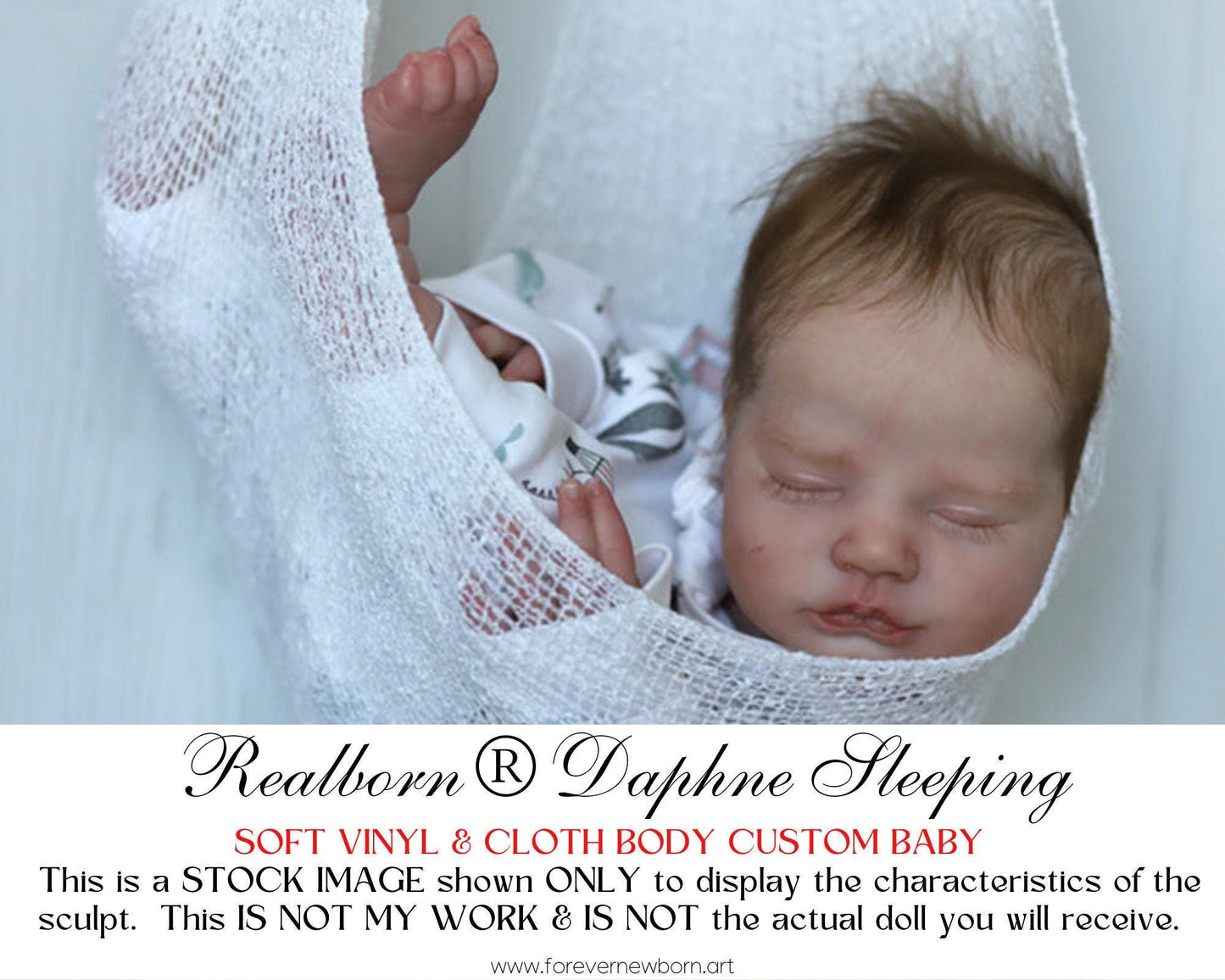 Free Baby Offer ~ Reborn Doll Sale ~ Custom Baby Realborn® Daphne Sleeping (19"+Full Limbs)