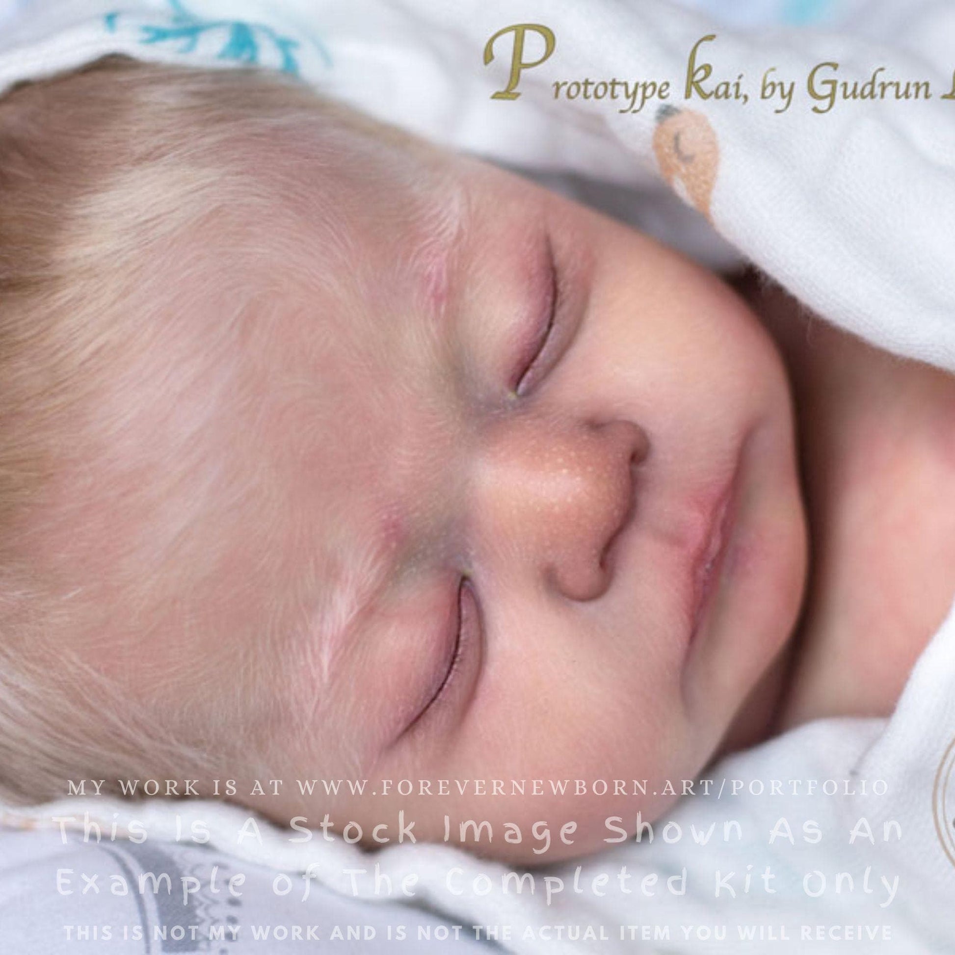 Amazing Hyper-Realistic Reborn Custom Doll Kai by Gudrun Legler (19"+Full Limbs)