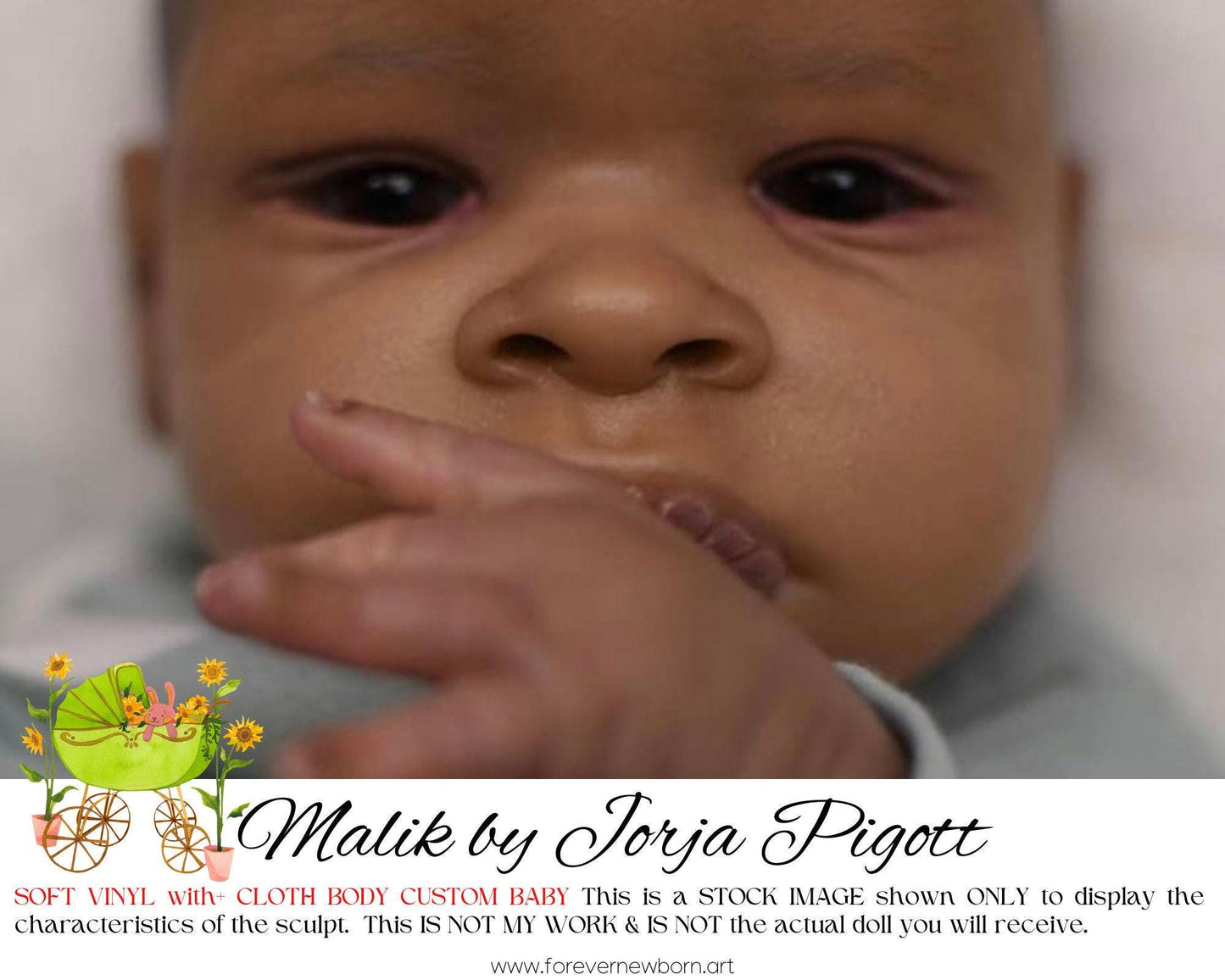 Lifelike Reborn Doll Malik by Jorja Pigott (18"+Full Limbs)