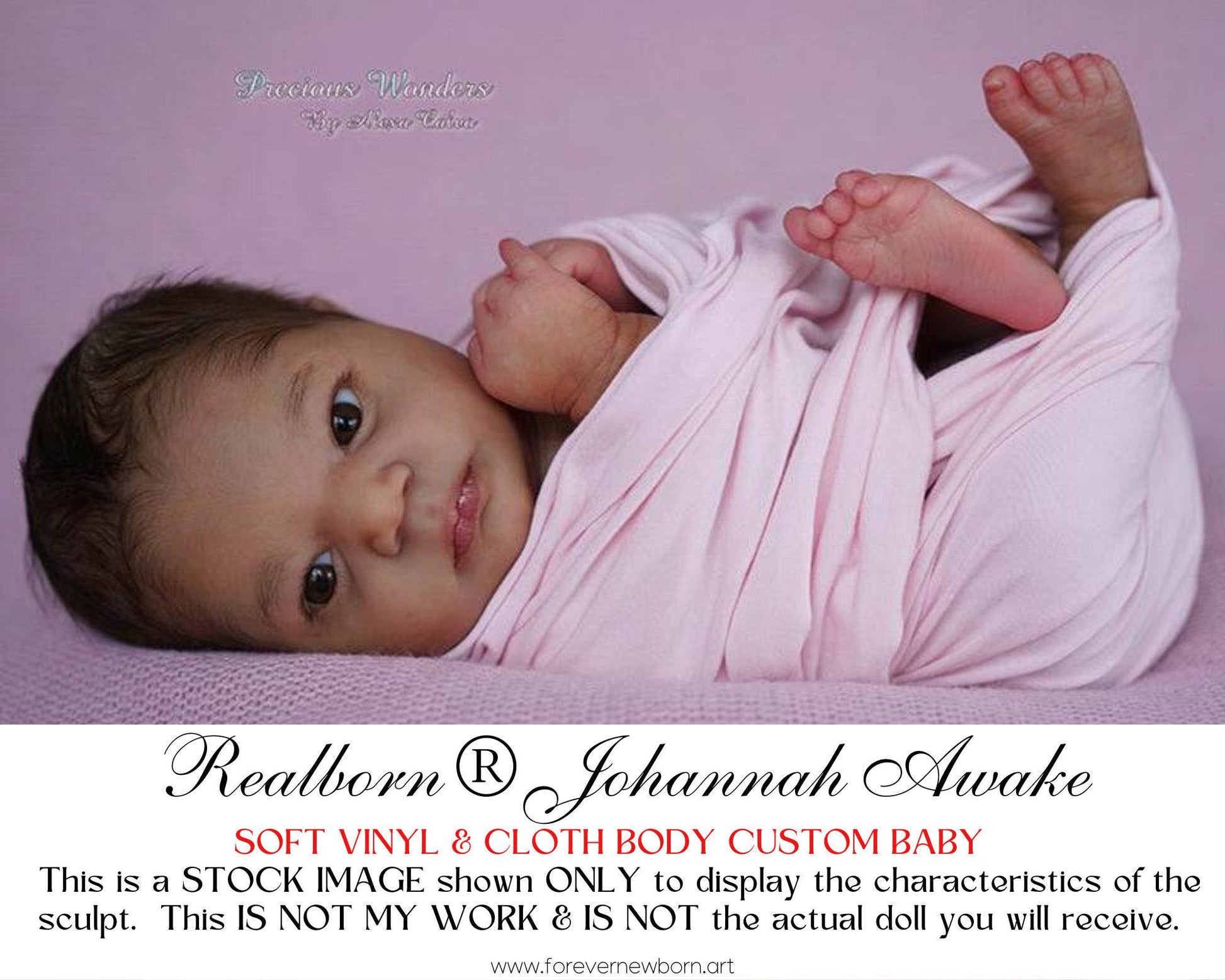 Free Baby Offer ~ Reborn Doll Sale ~ Custom Baby Realborn® Johannah Awake (19"+Full Limbs)