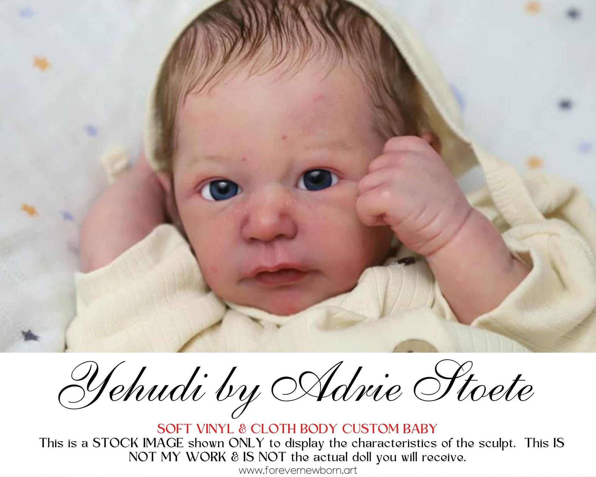 Attention Reborn Baby Collectors ~ Custom Yehudi by Adrie Stoete (19"+Full Limbs)