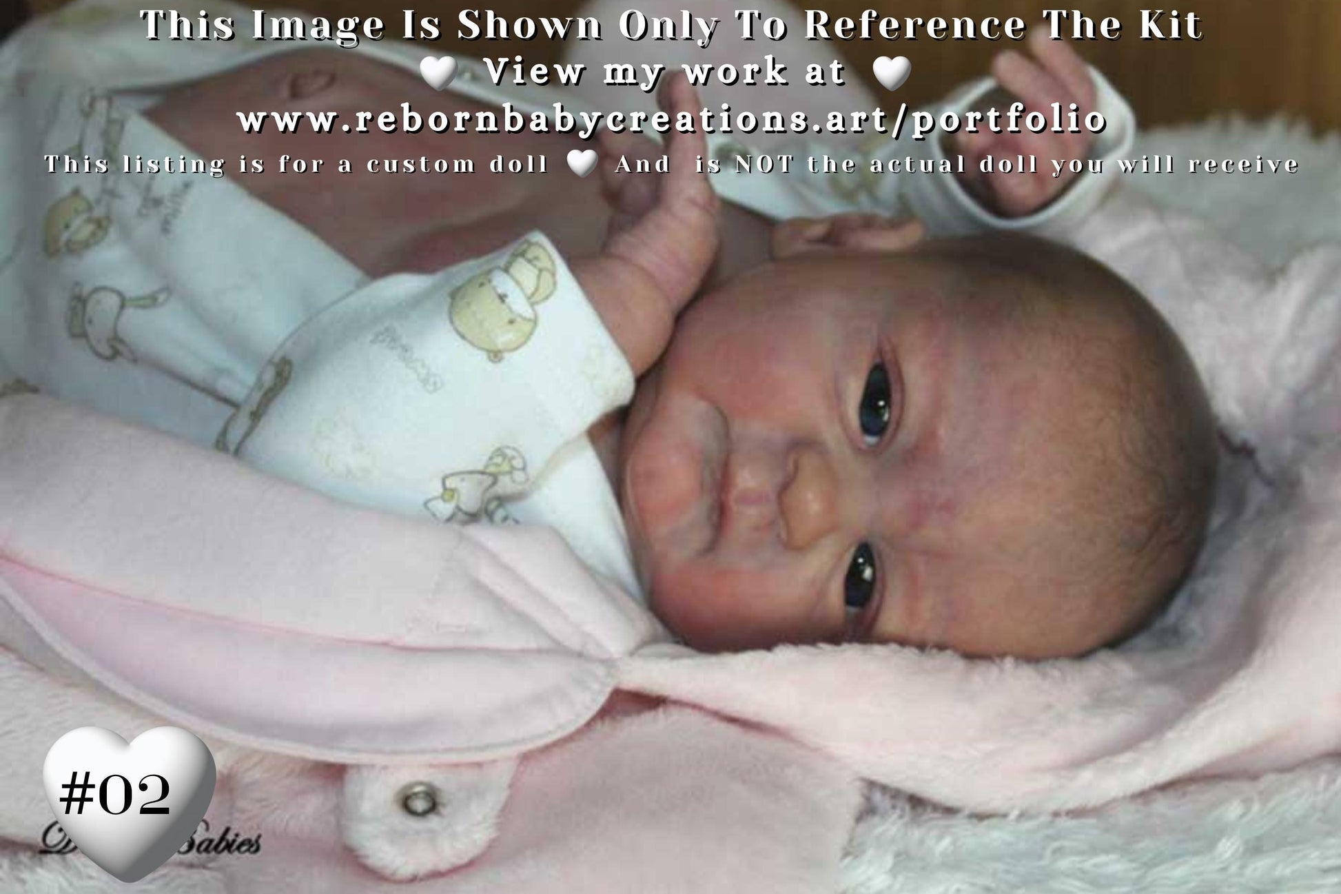 Reborn Baby **Hyper-Realistic** Reborn Doll Seraphina by Elisa Marx (19" + 3/4 Arms Full Legs)
