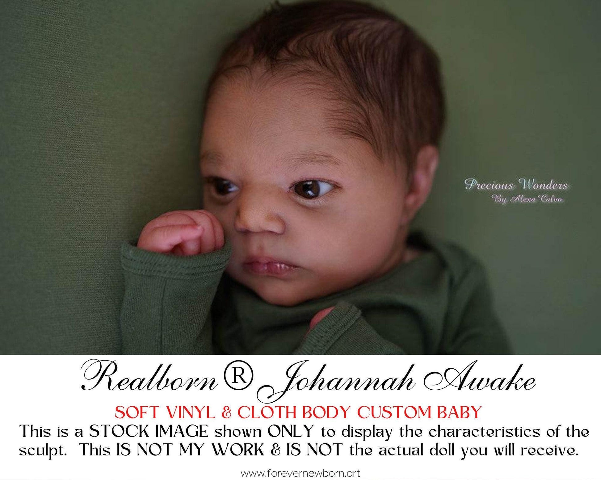 Free Baby Offer ~ Reborn Doll Sale ~ Custom Baby Realborn® Johannah Awake (19"+Full Limbs)