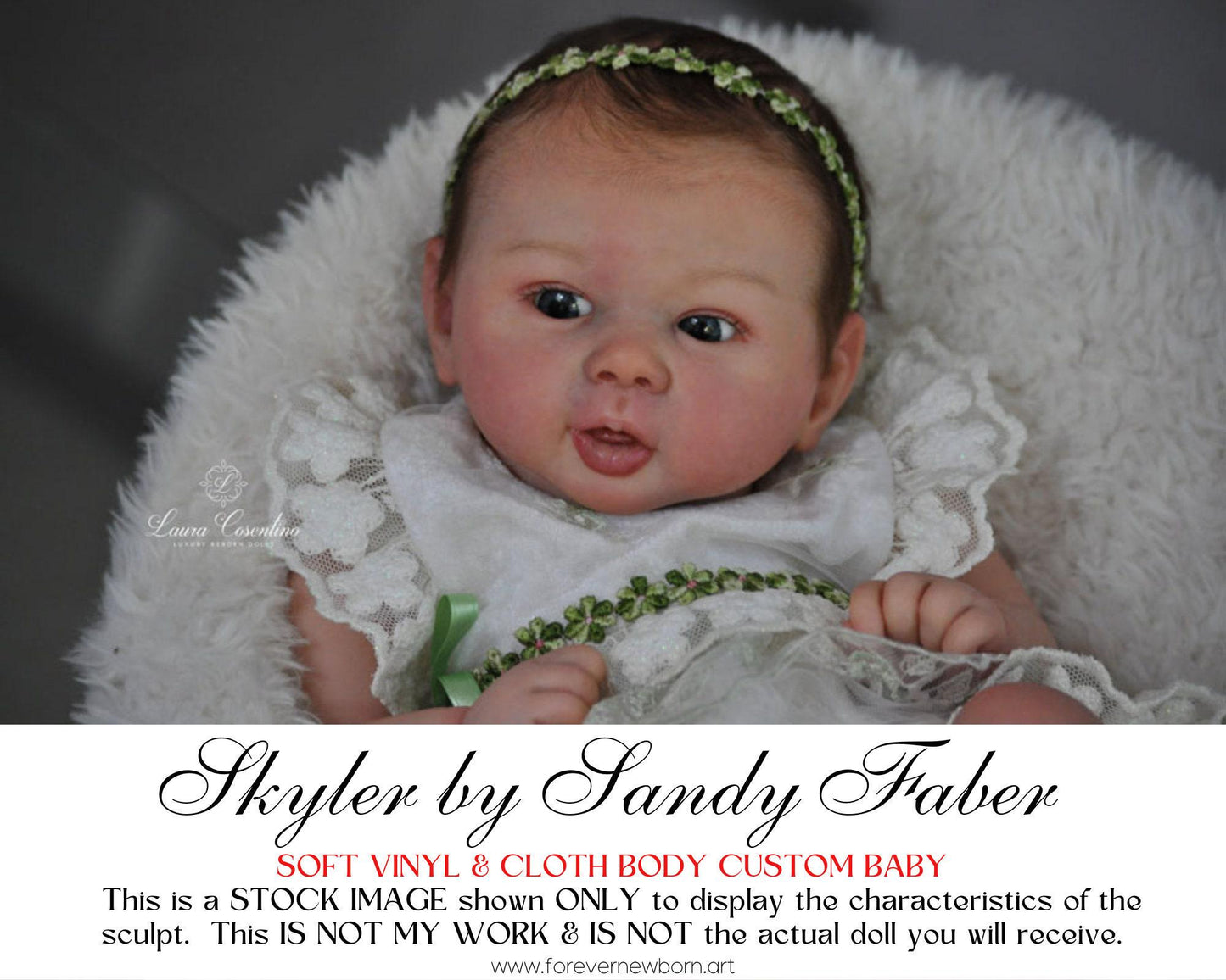 Reborn Baby **Hyper-Realistic** Reborn Doll Skyler by Sandy Faber (20"+Full Limbs)