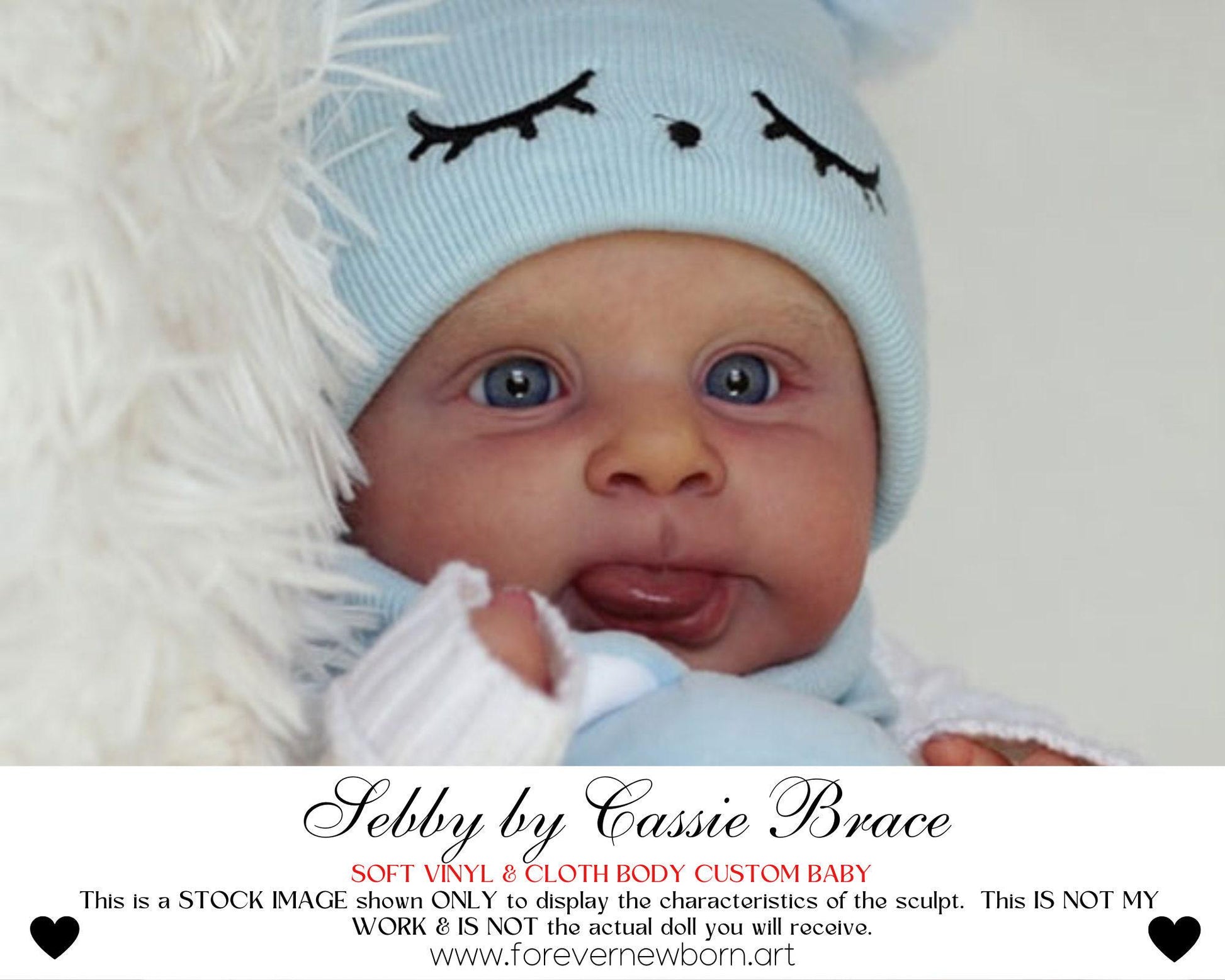 Reborn Baby **Hyper-Realistic** Reborn Doll Sebby by Cassie Brace (20"+ Full Limbs)