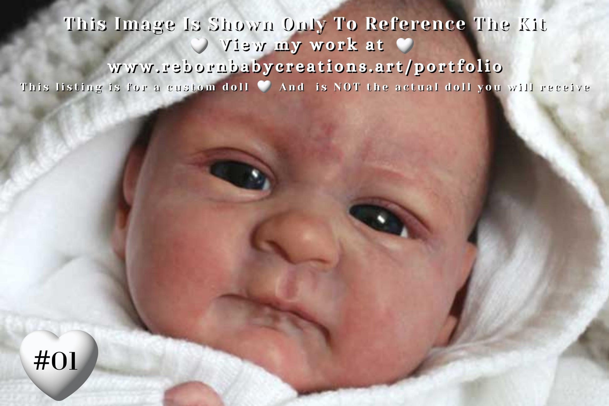 Reborn Baby **Hyper-Realistic** Reborn Doll Seraphina by Elisa Marx (19" + 3/4 Arms Full Legs)