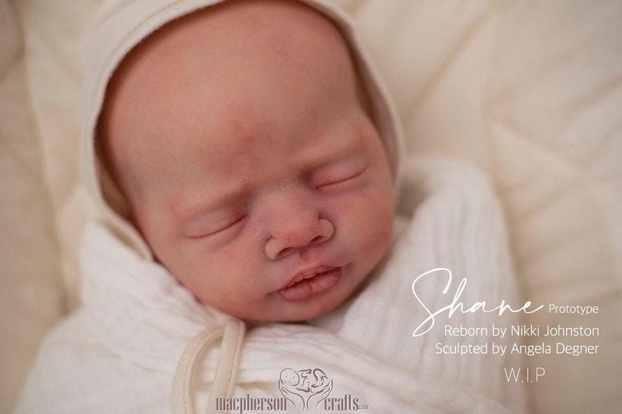 Reborn Baby **Hyper-Realistic** Reborn Doll Shane by Angela Degner (20" Full Limbs)