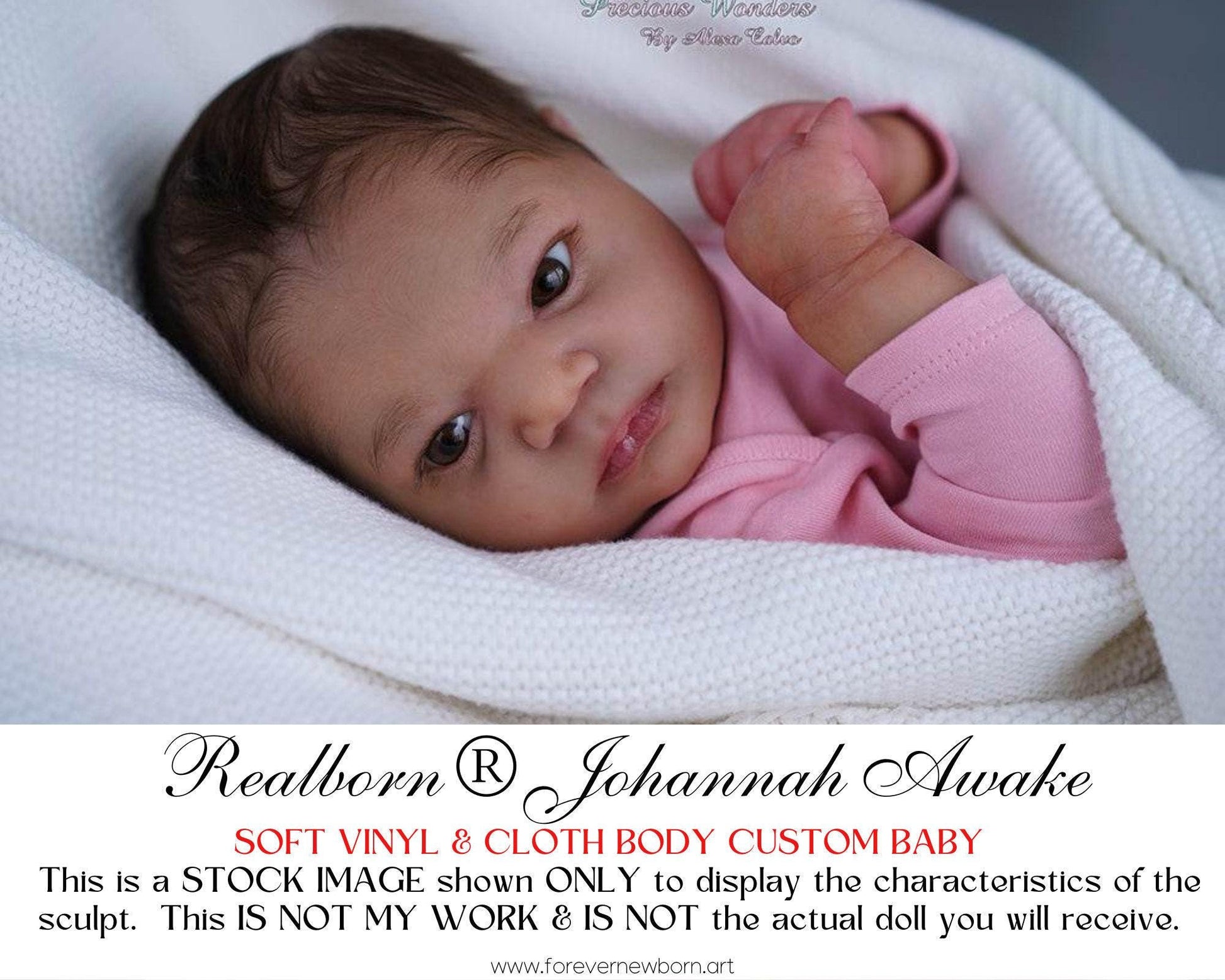 Free Baby Offer ~ Reborn Doll Sale ~ Custom Baby Realborn® Johannah Awake (19"+Full Limbs)