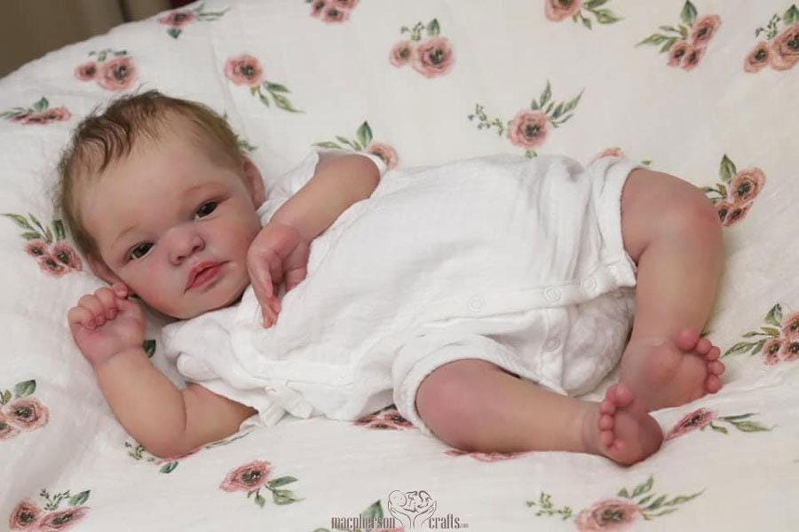 Reborn Baby **Hyper-Realistic** Reborn Doll Cayden by Bonnie Sieben (20" Full Limbs)