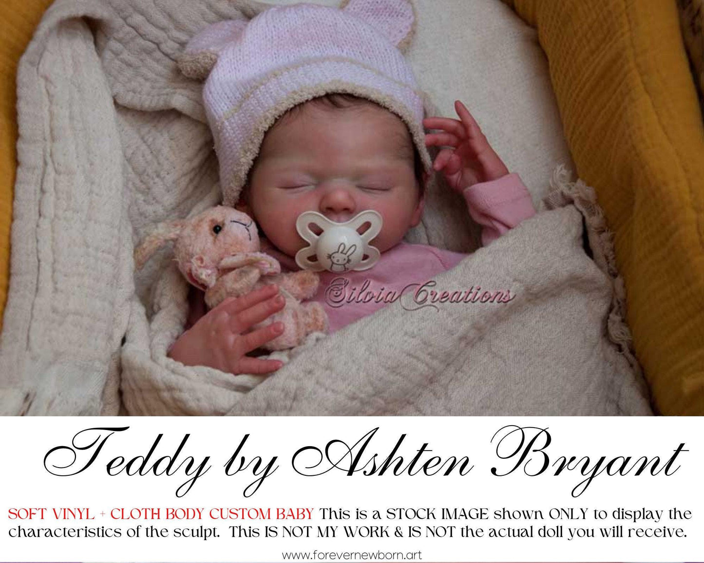 Attention Reborn Baby Collectors ~ Custom Teddy by Ashten Bryant (19"+Full Limbs)