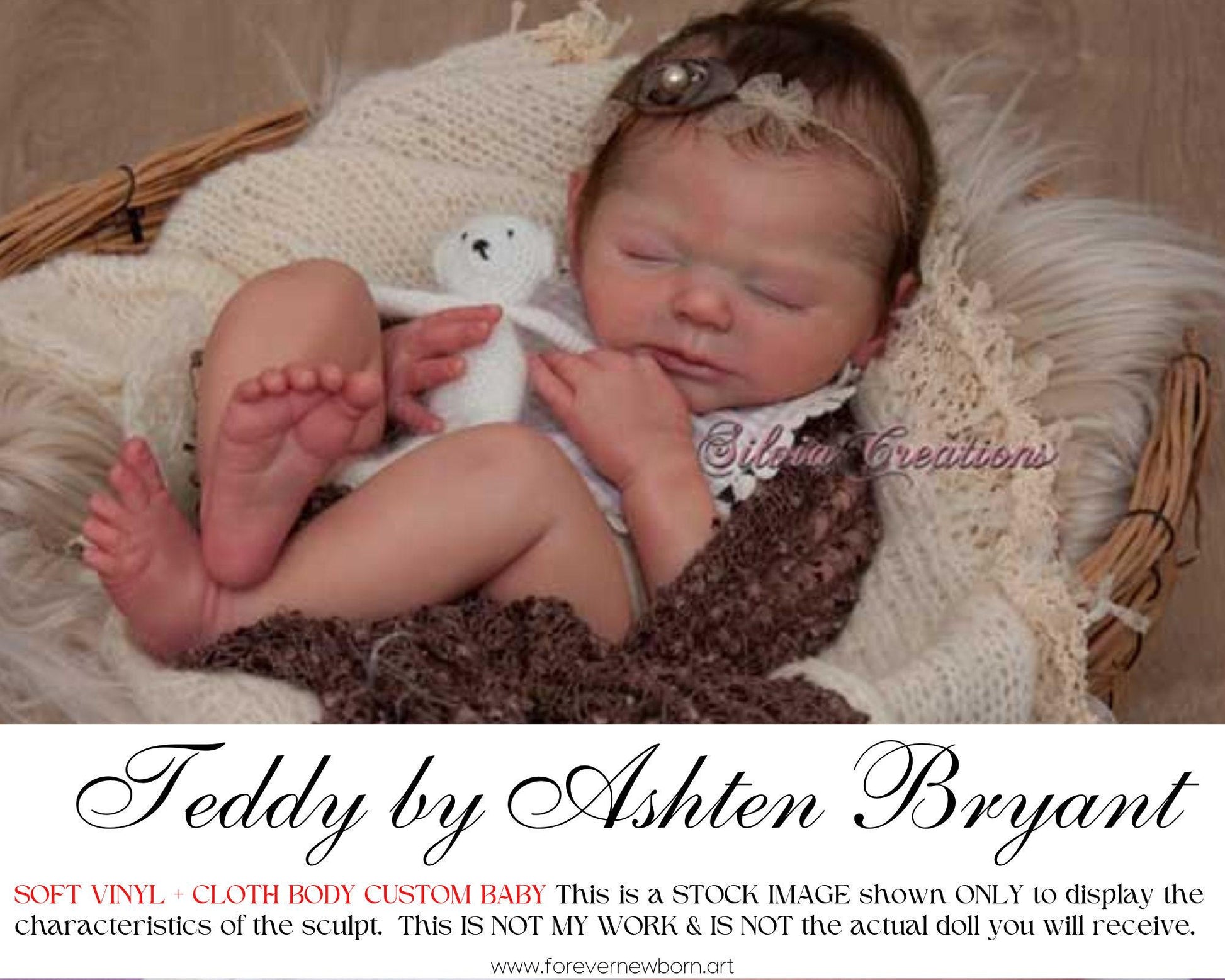 Attention Reborn Baby Collectors ~ Custom Teddy by Ashten Bryant (19"+Full Limbs)