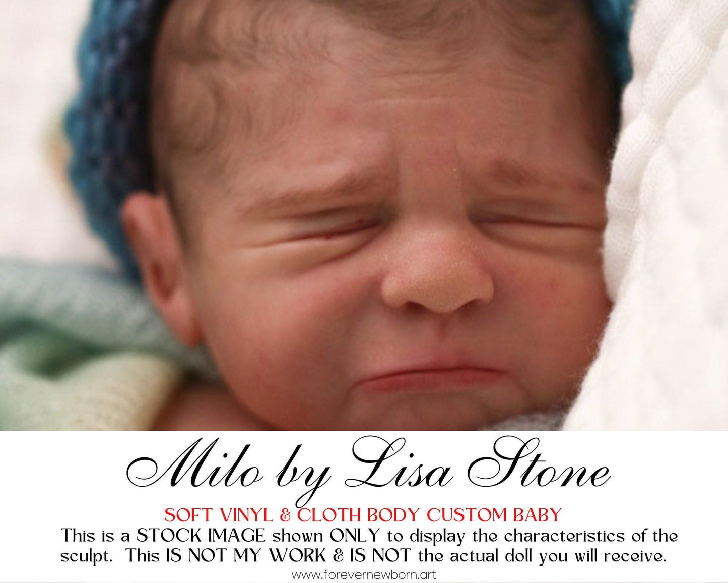 Free Baby Offer ~ Reborn Doll Sale ~ Custom Baby PREEMIE Milo by Lisa Stone (16"+Full Limbs)