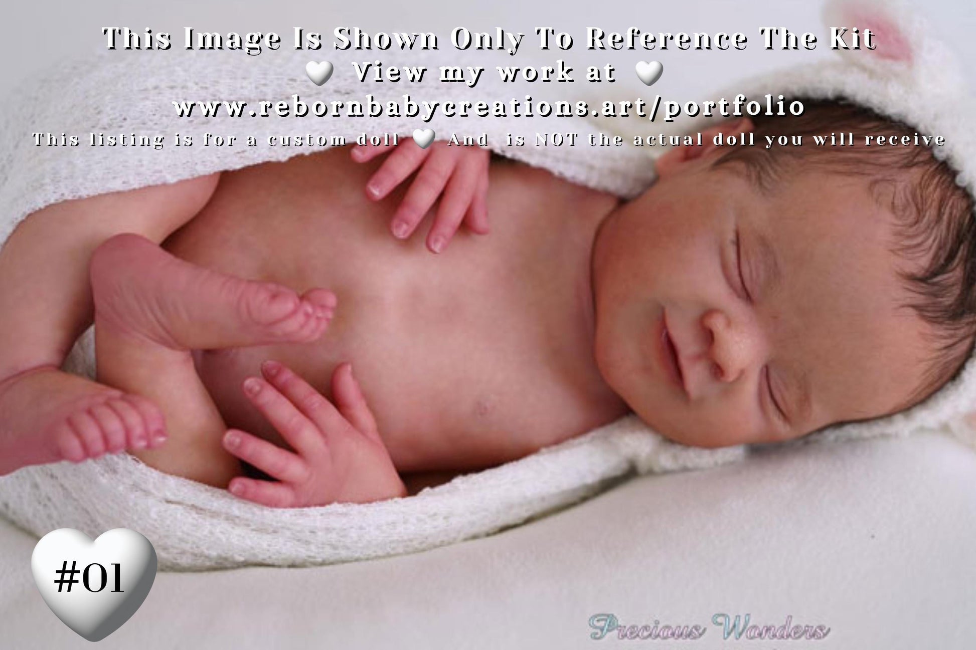 Attention Reborn Baby Collectors ~ Custom Twyla by Laura Lee Eagles (18.5"+Full Limbs)