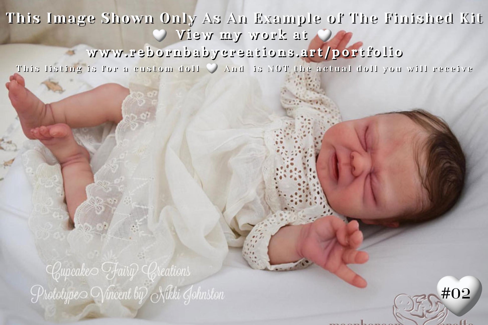 Last One Available ~ Custom Reborn Baby Doll Vincent by Nikki Johnston LoNg SoLD OuT LiMiTeD EDiTiOn (18"+Full Limbs)