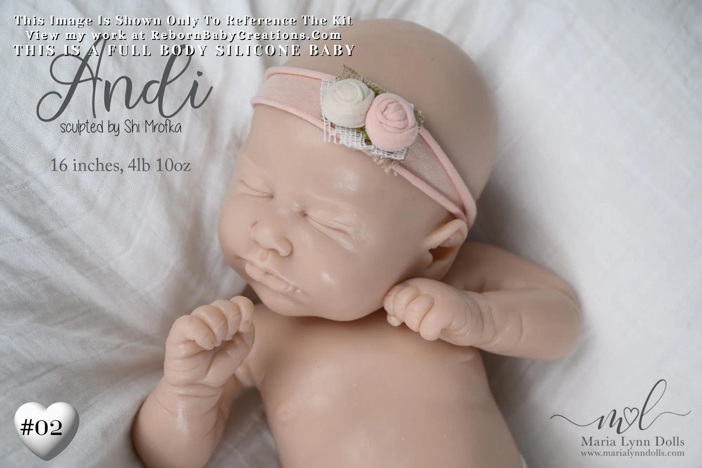 Drink & Wet + Armatures - FULL-BODY SILICONE Andi by Shi Mrofka (16 inches 4 lbs 10 oz)