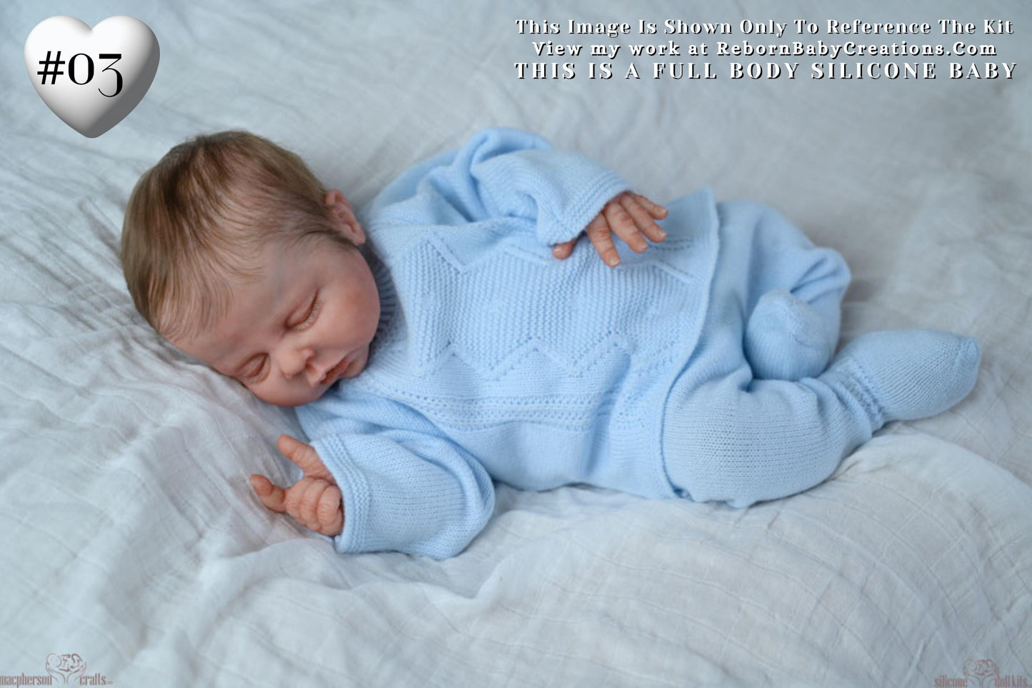 Johnathan by Ina Volprich (19.5 inches 7lbs 9oz) **Temp Out of Stock** Super Soft Silicone
