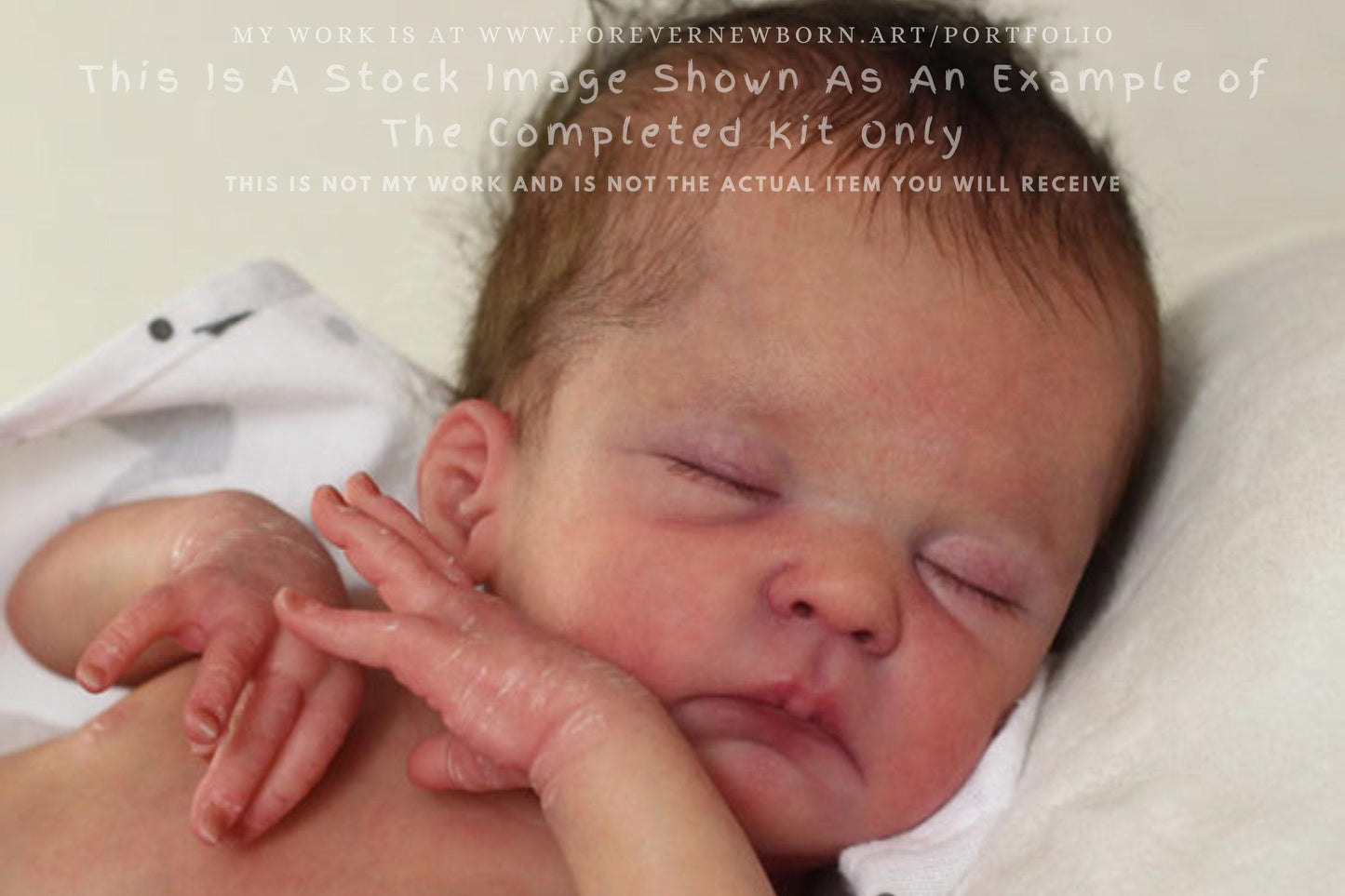 Reborn Baby **Hyper-Realistic** Reborn Doll Cleo by Severine Piret (17 Inches w/ bent legs + Full Limbs)
