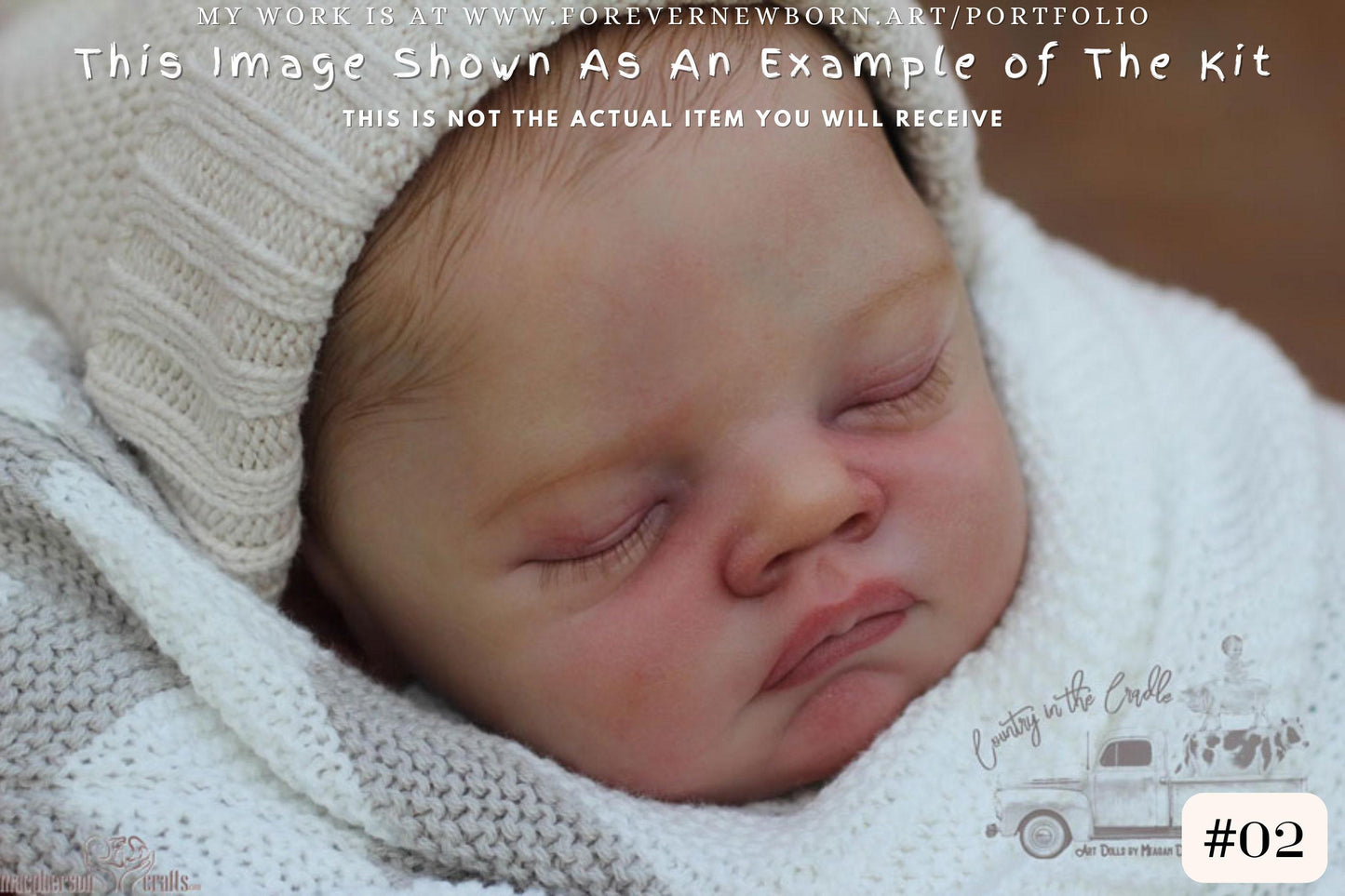 Reborn Baby **Hyper-Realistic** Reborn Doll Hudson by Bonnie Sieben (20 inches Full Limbs)