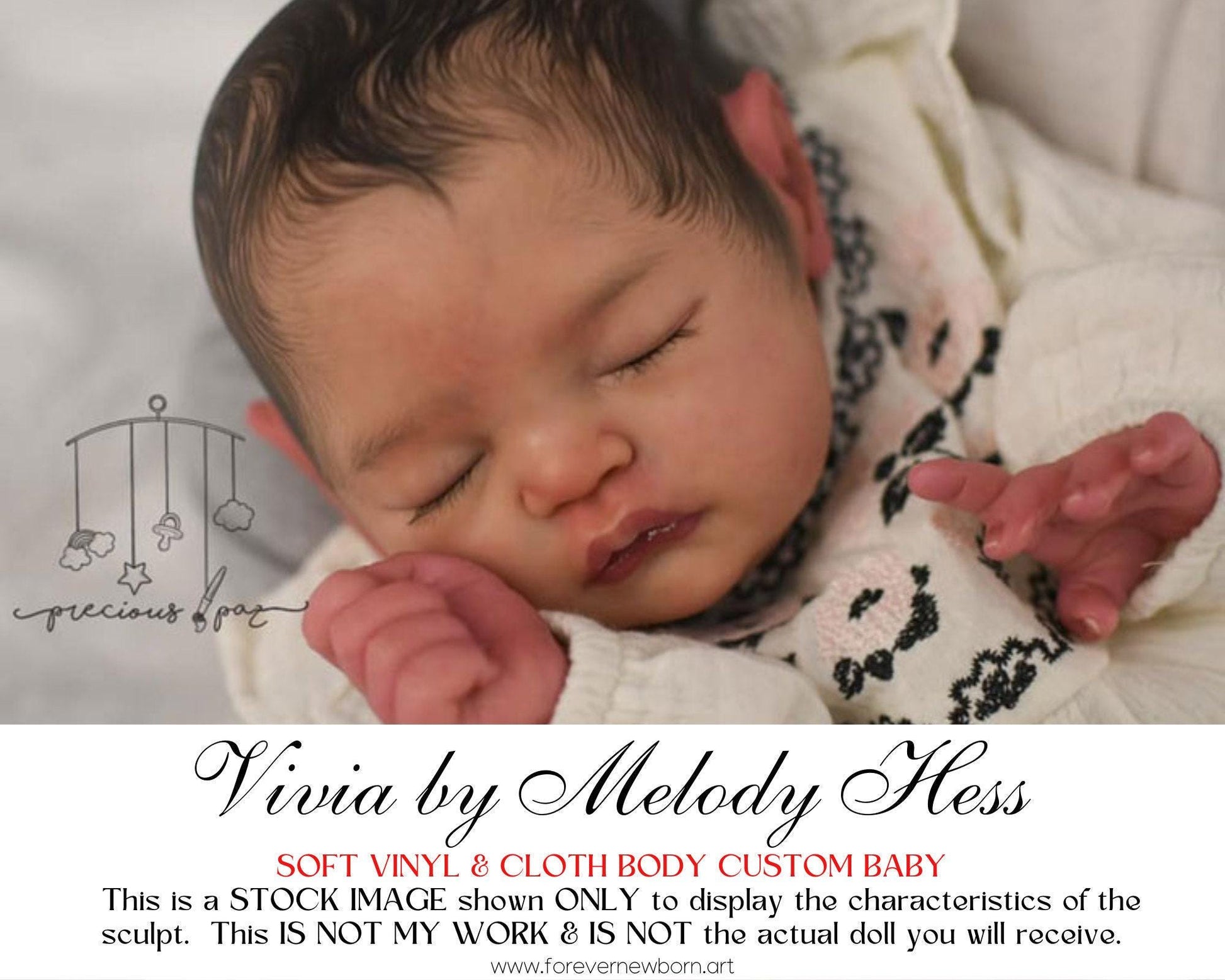 Attention Reborn Baby Collectors ~ Custom Vivia by Melody Hess (19"+Full Limbs)