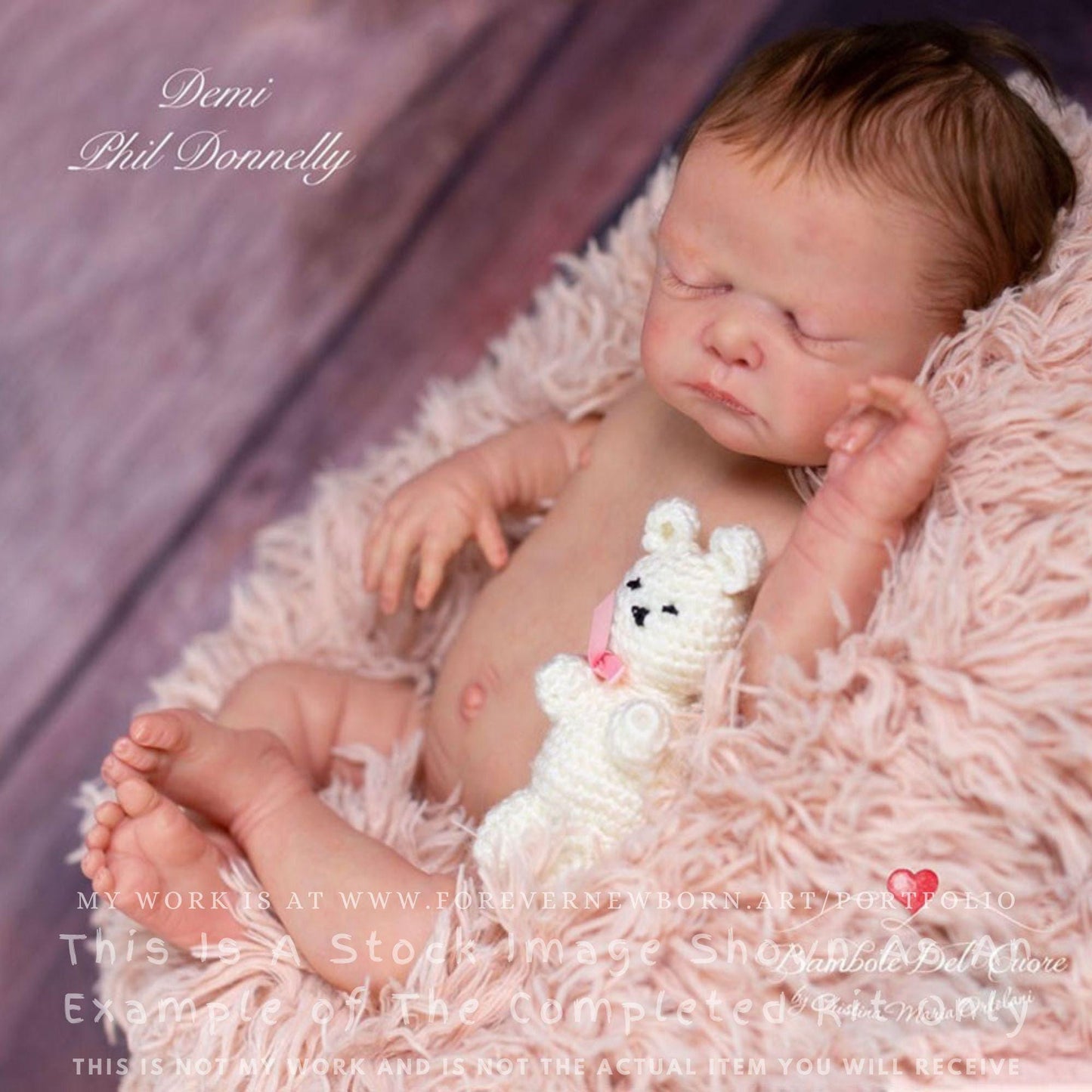 Reborn Baby **Hyper-Realistic** Reborn Doll Demi By Phil Donnelly (20"+Full Limbs)