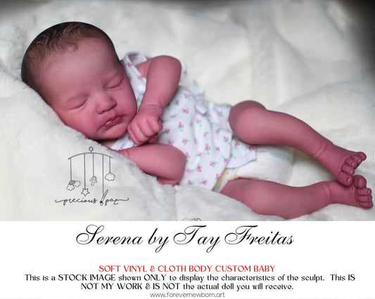 Reborn Baby **Hyper-Realistic** Reborn Doll Serena by Tay Freitas (16"+Full Limbs)
